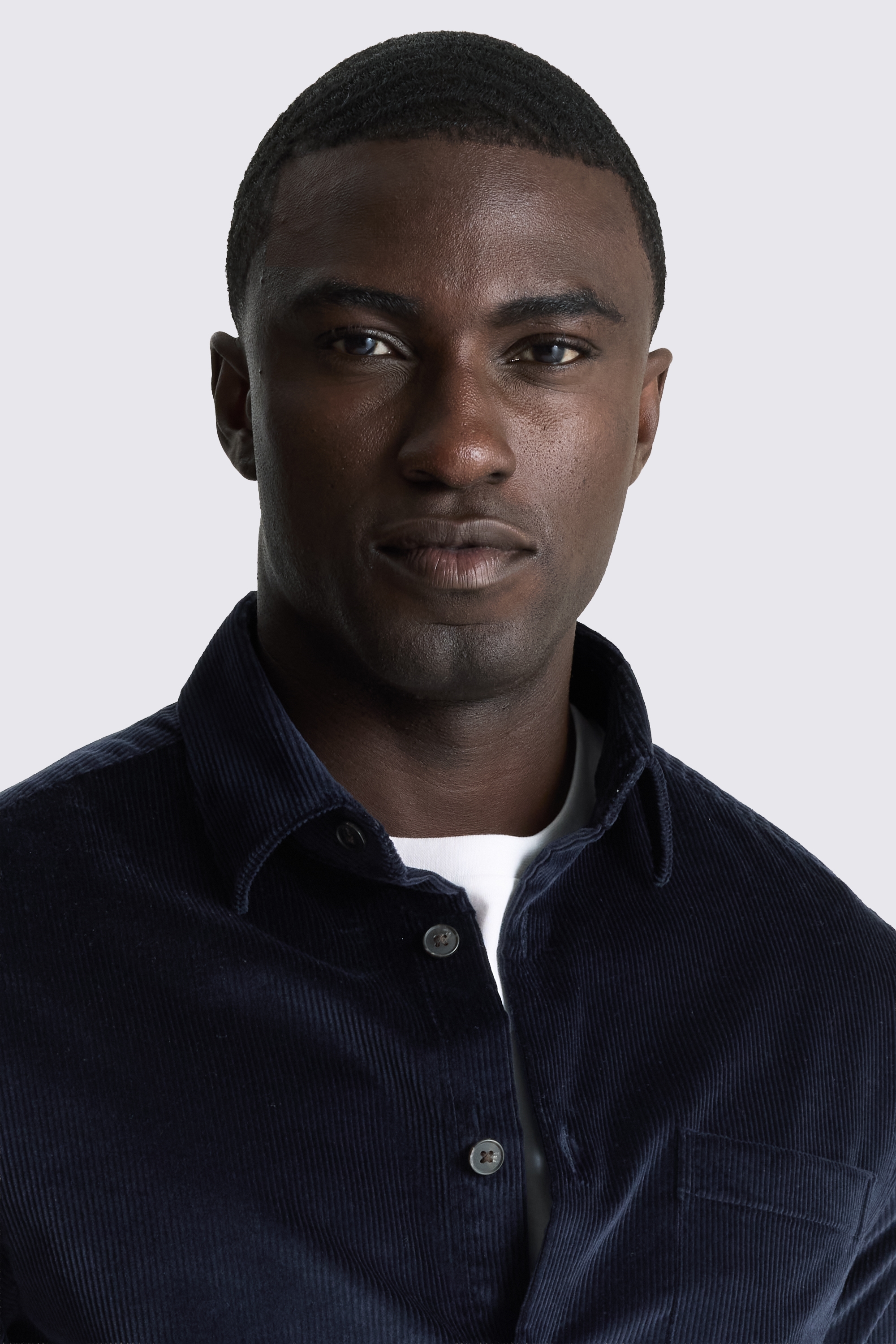 Dark Navy Corduroy Overshirt