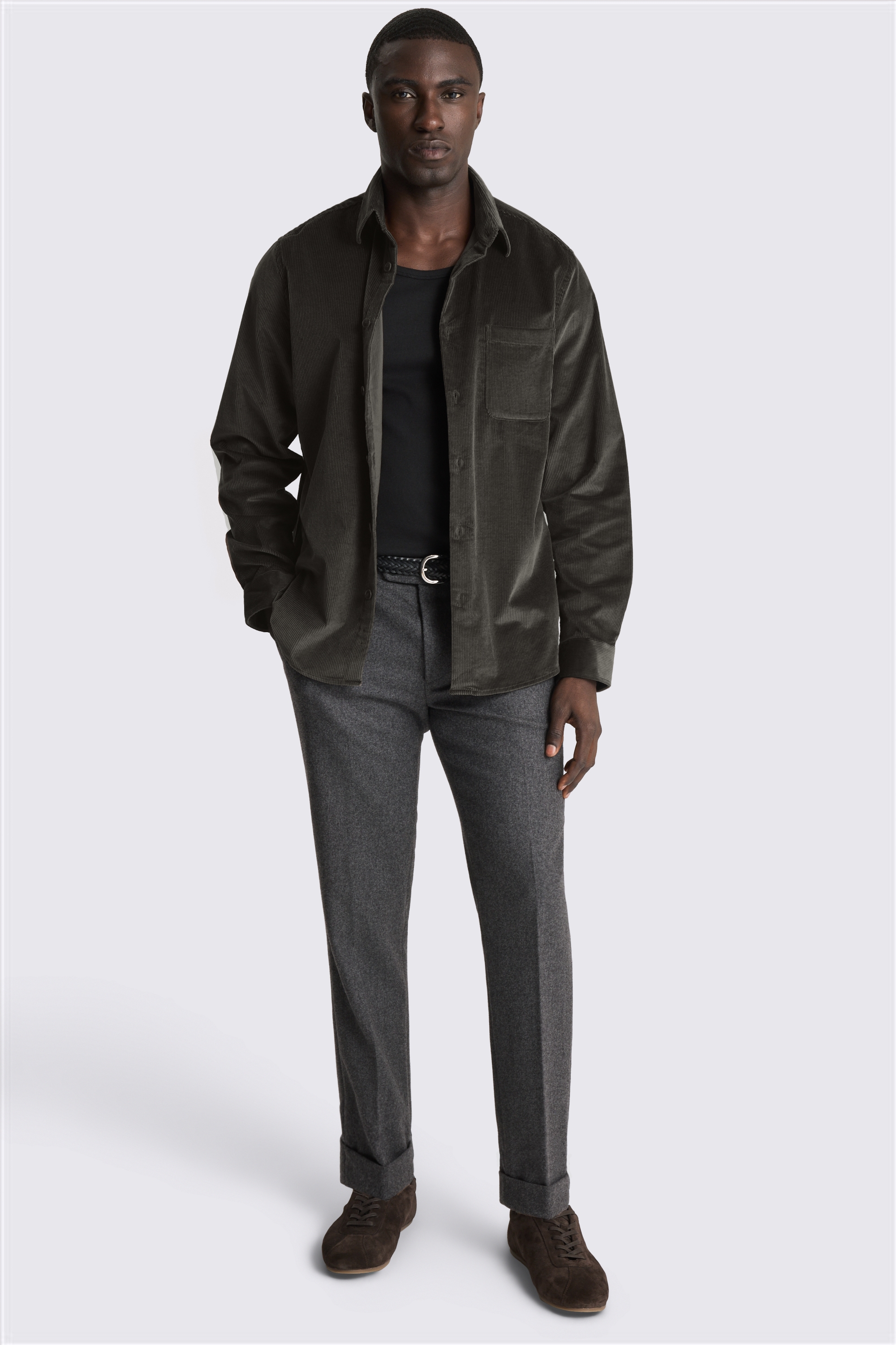 Green Corduroy Overshirt
