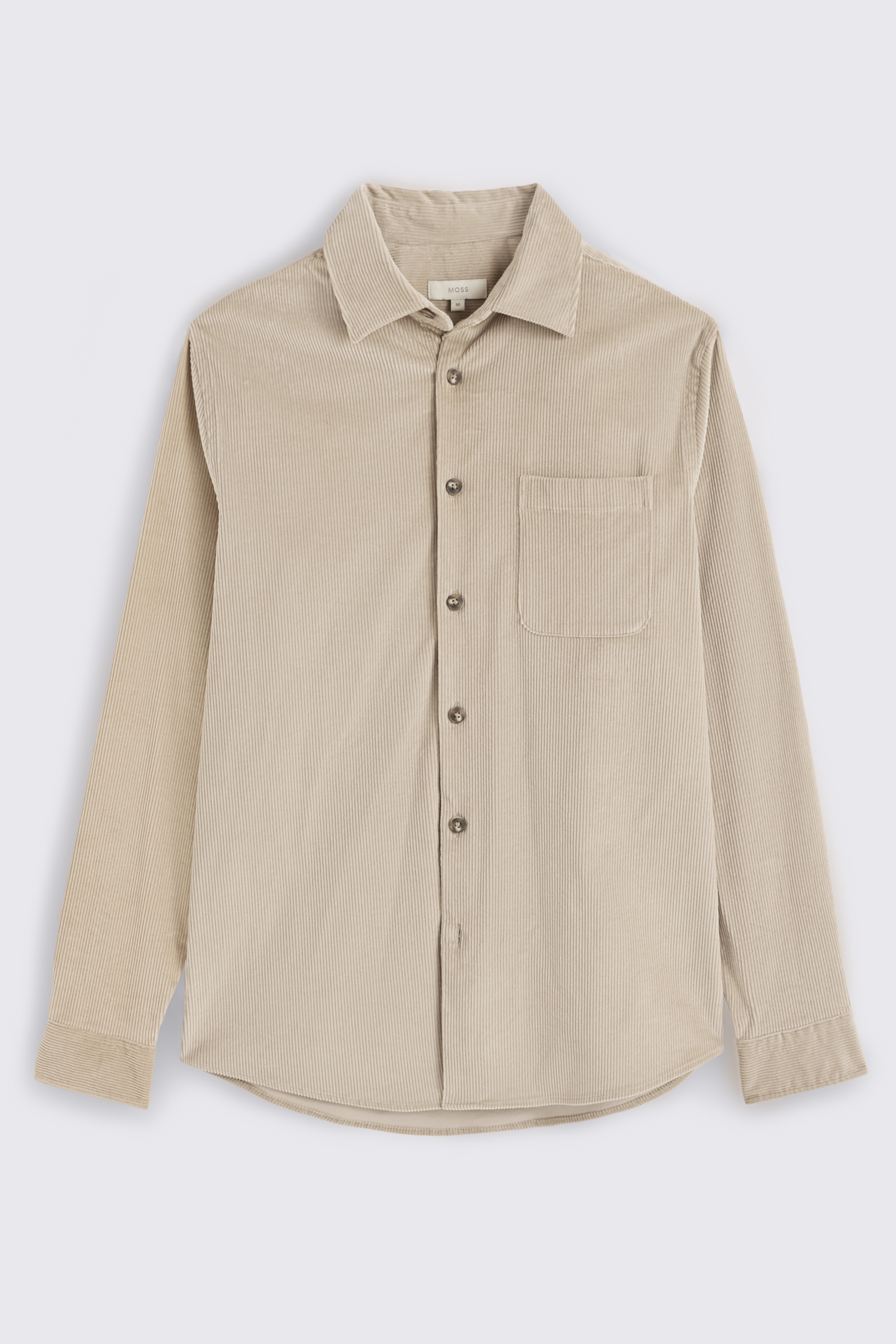 Light Taupe Corduroy Overshirt