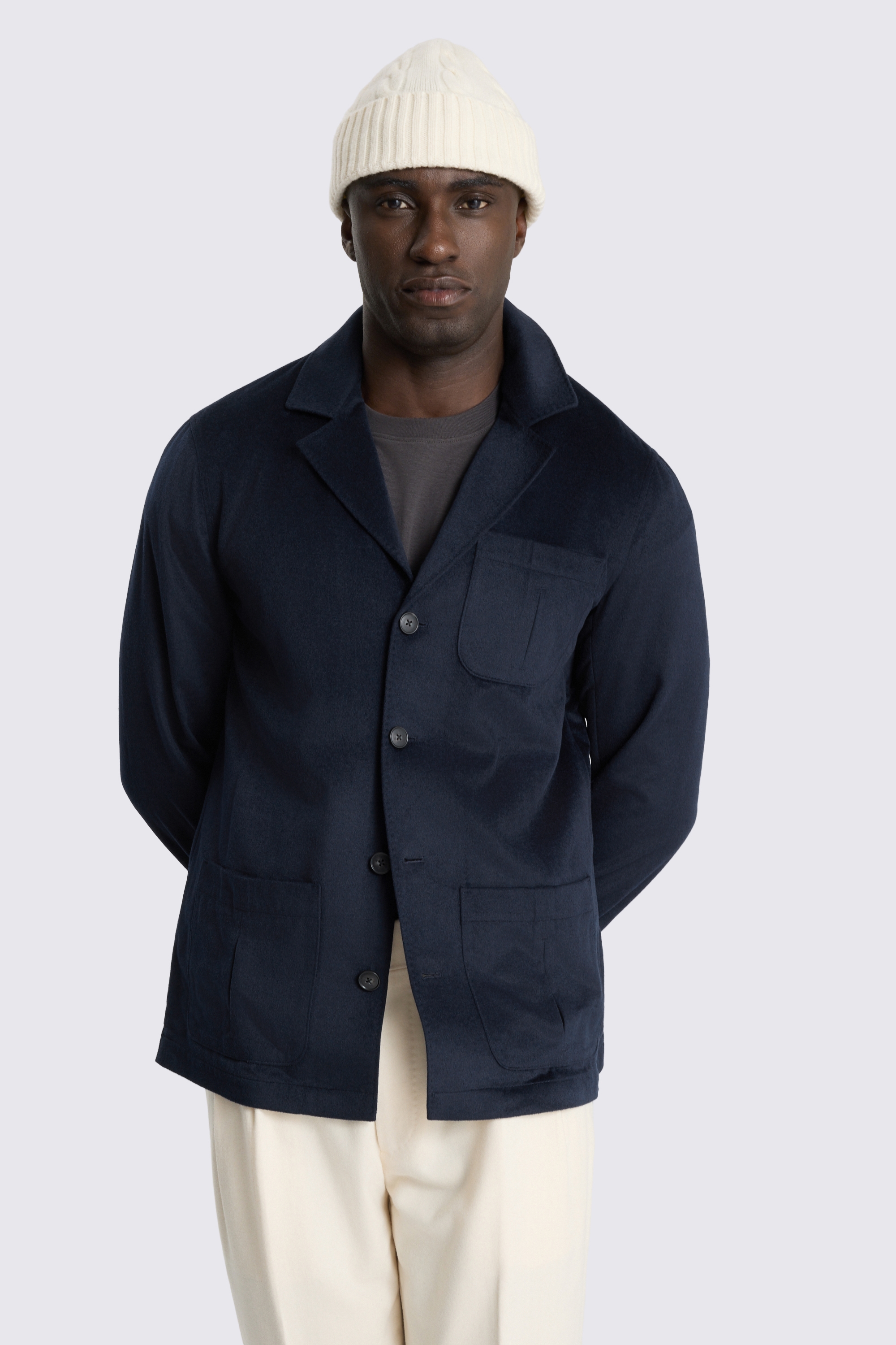 Navy Safari Shacket