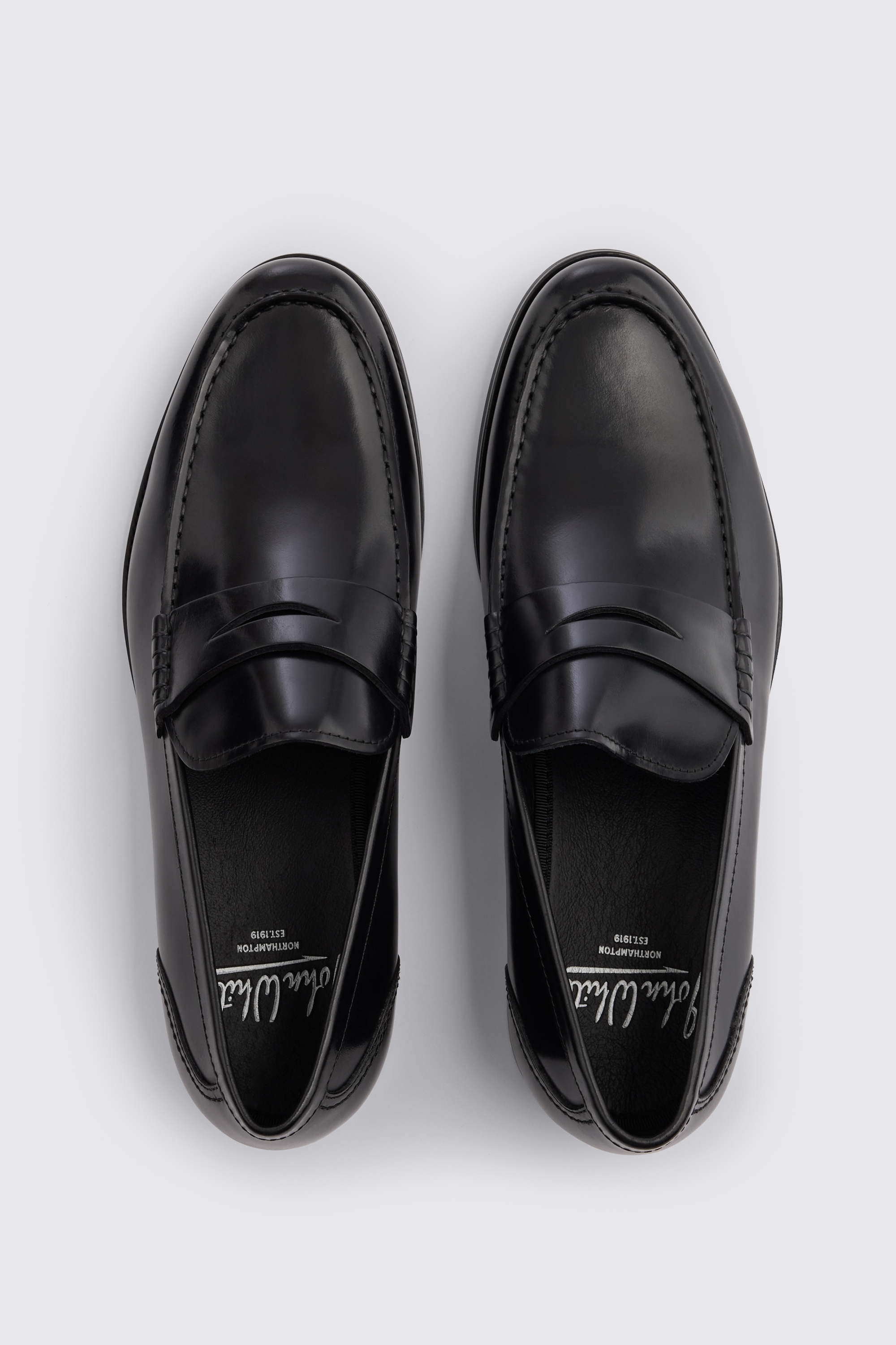 John White Downey Black Loafers