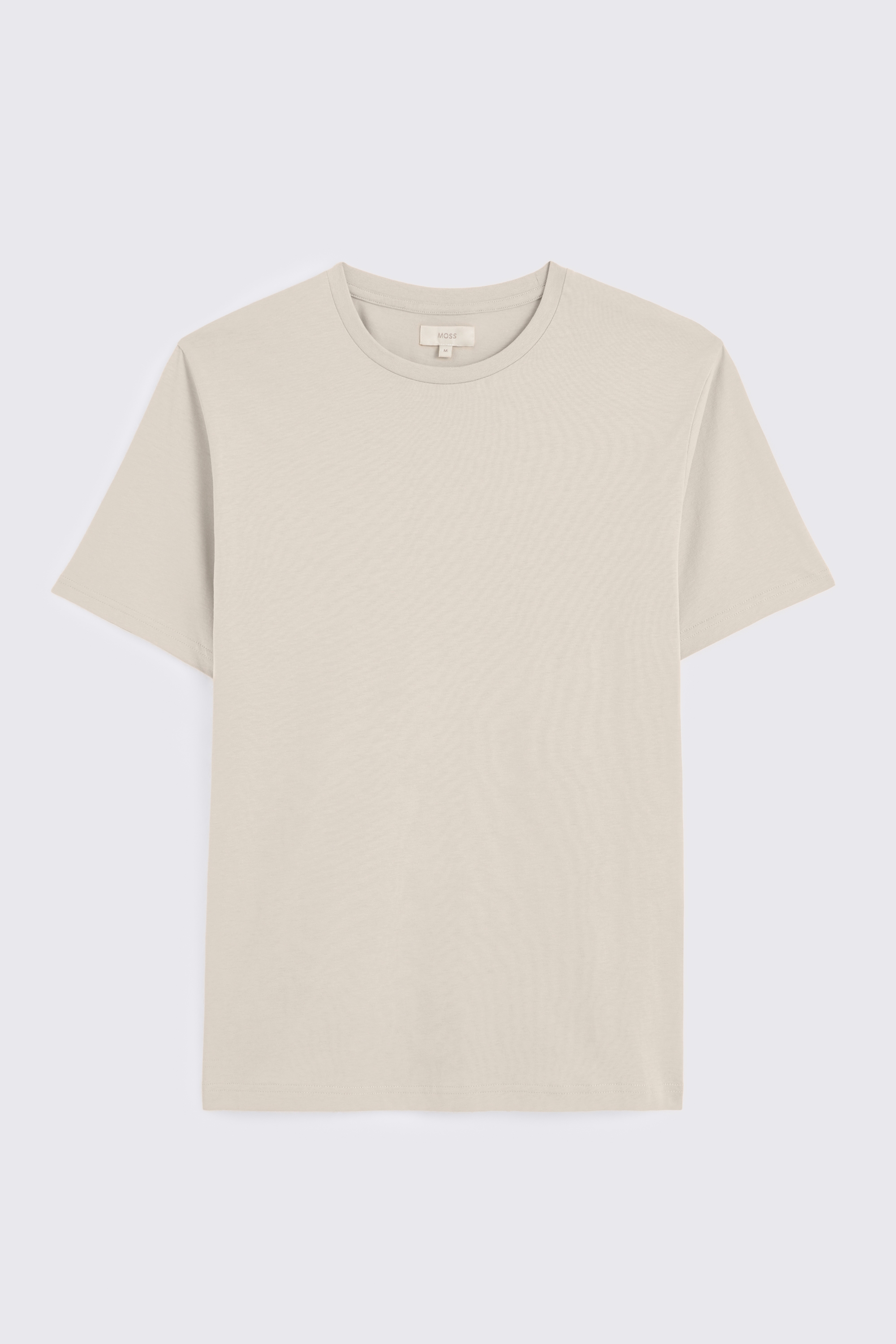Light Taupe Crew-Neck T-Shirt