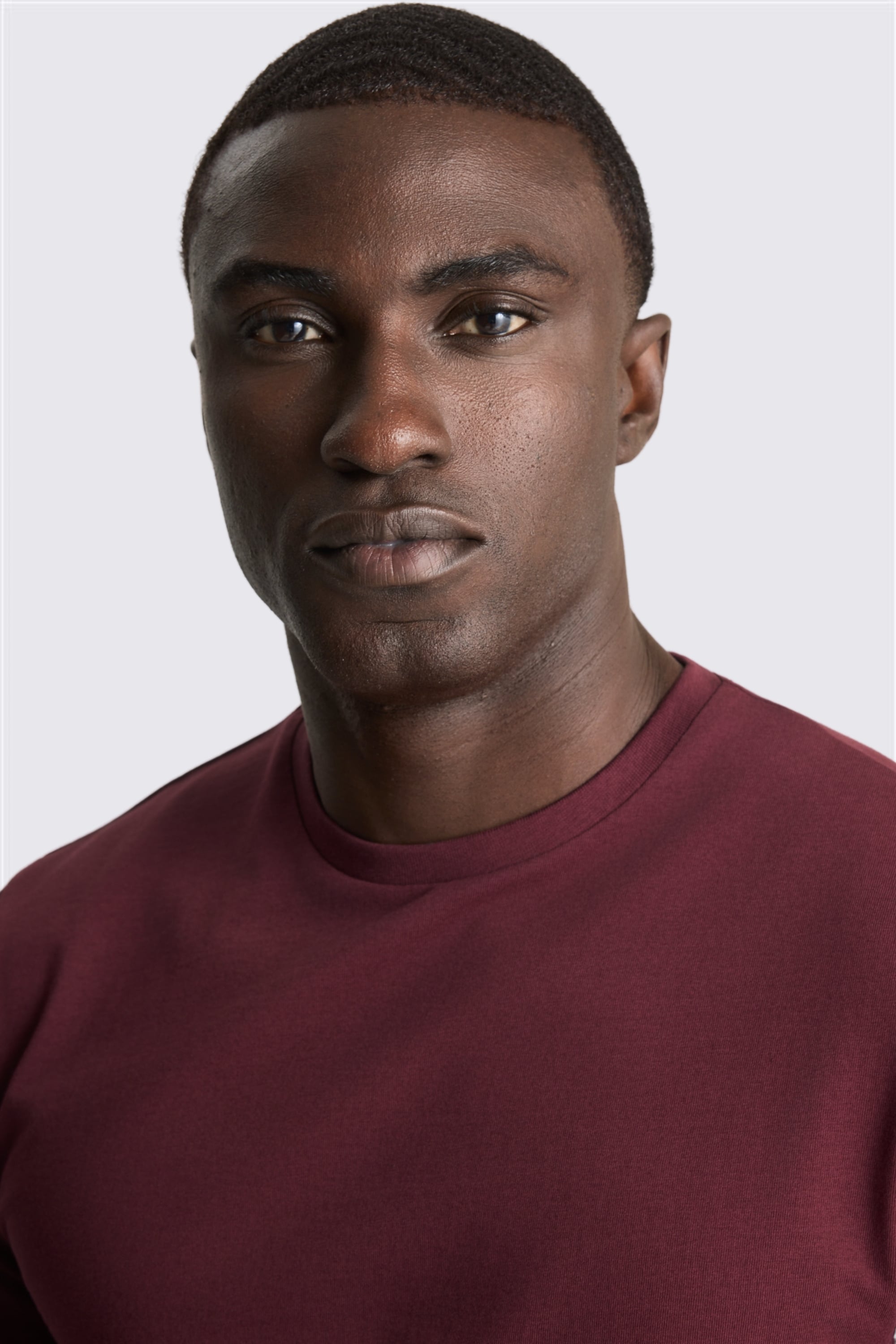 Burgundy Crew-Neck T-Shirt