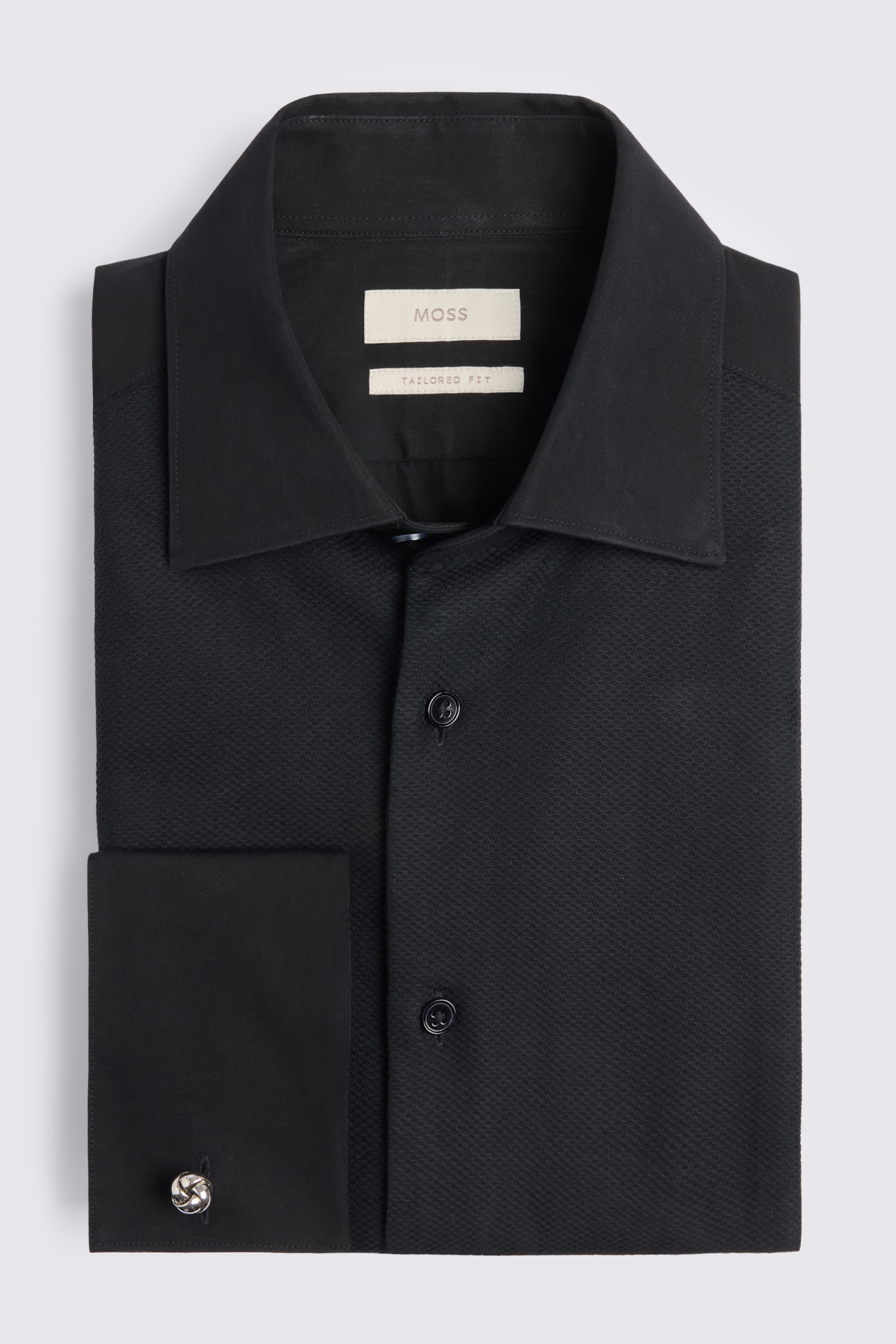 Premium Tailored Fit Black Dress Shirt