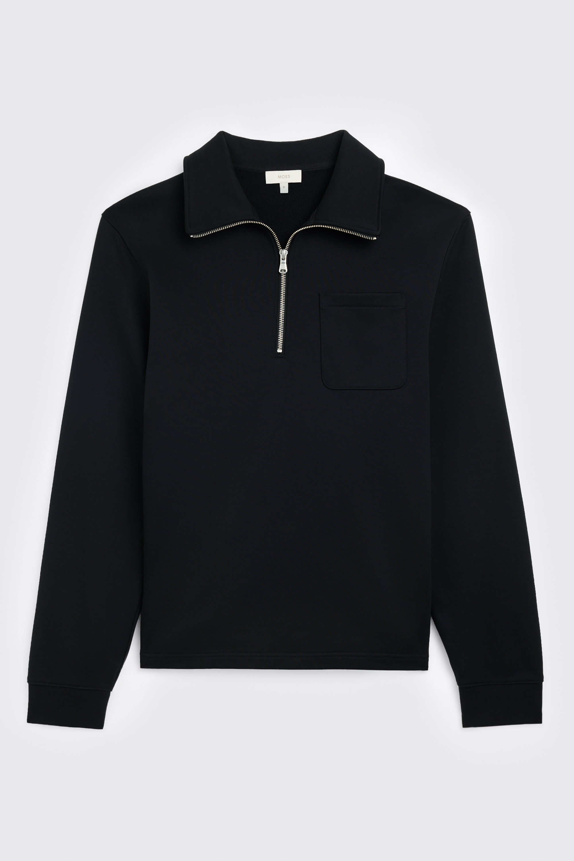 Black Quarter Zip Sweatshirt