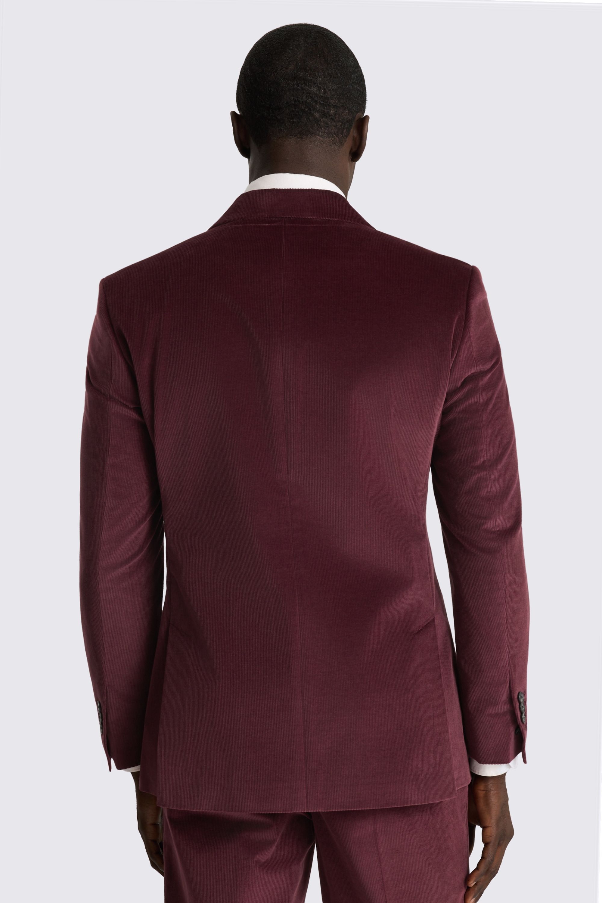 Tailored Fit Mulberry Cord Suit Jacket