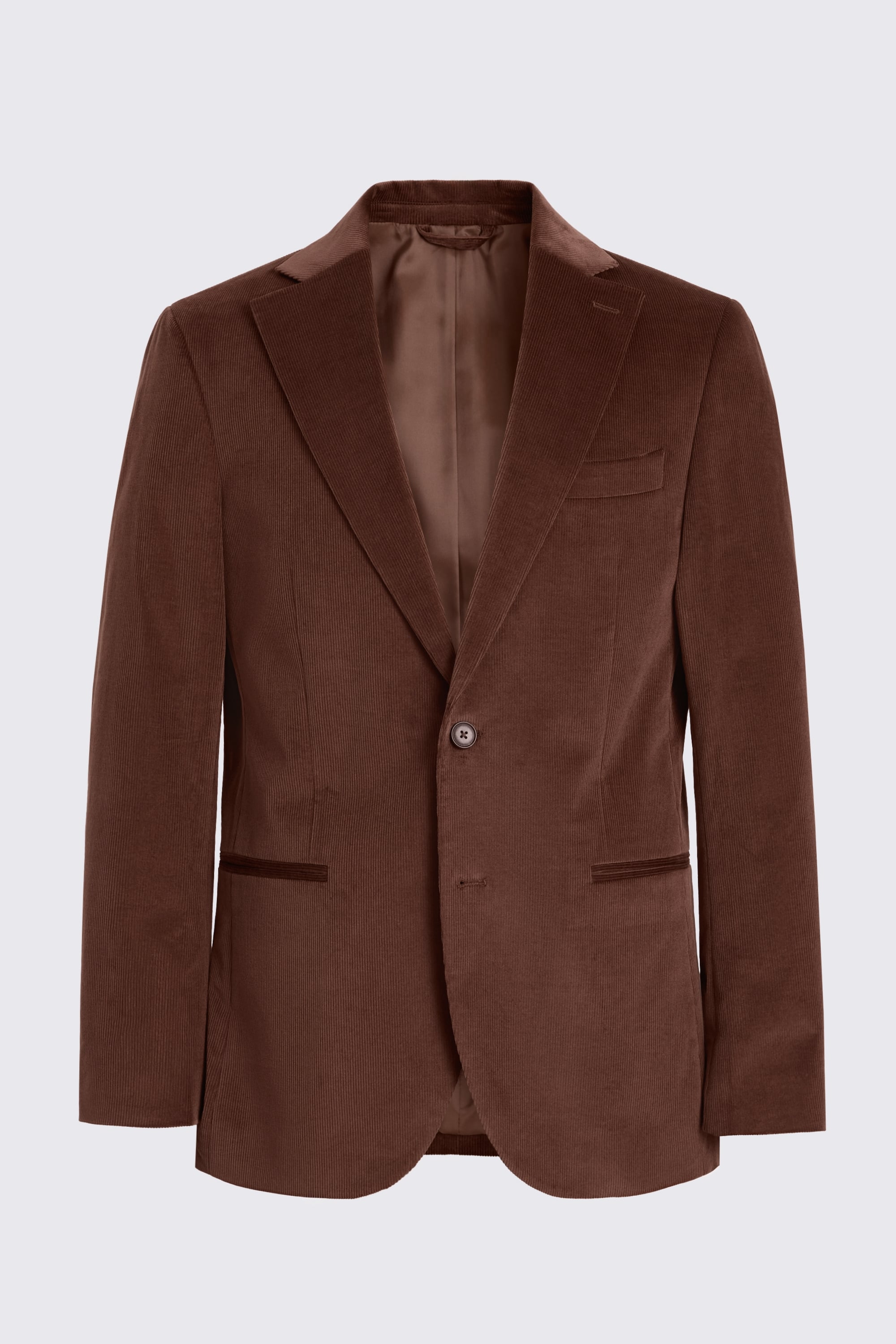 Tailored Fit Chestnut Corduroy Suit