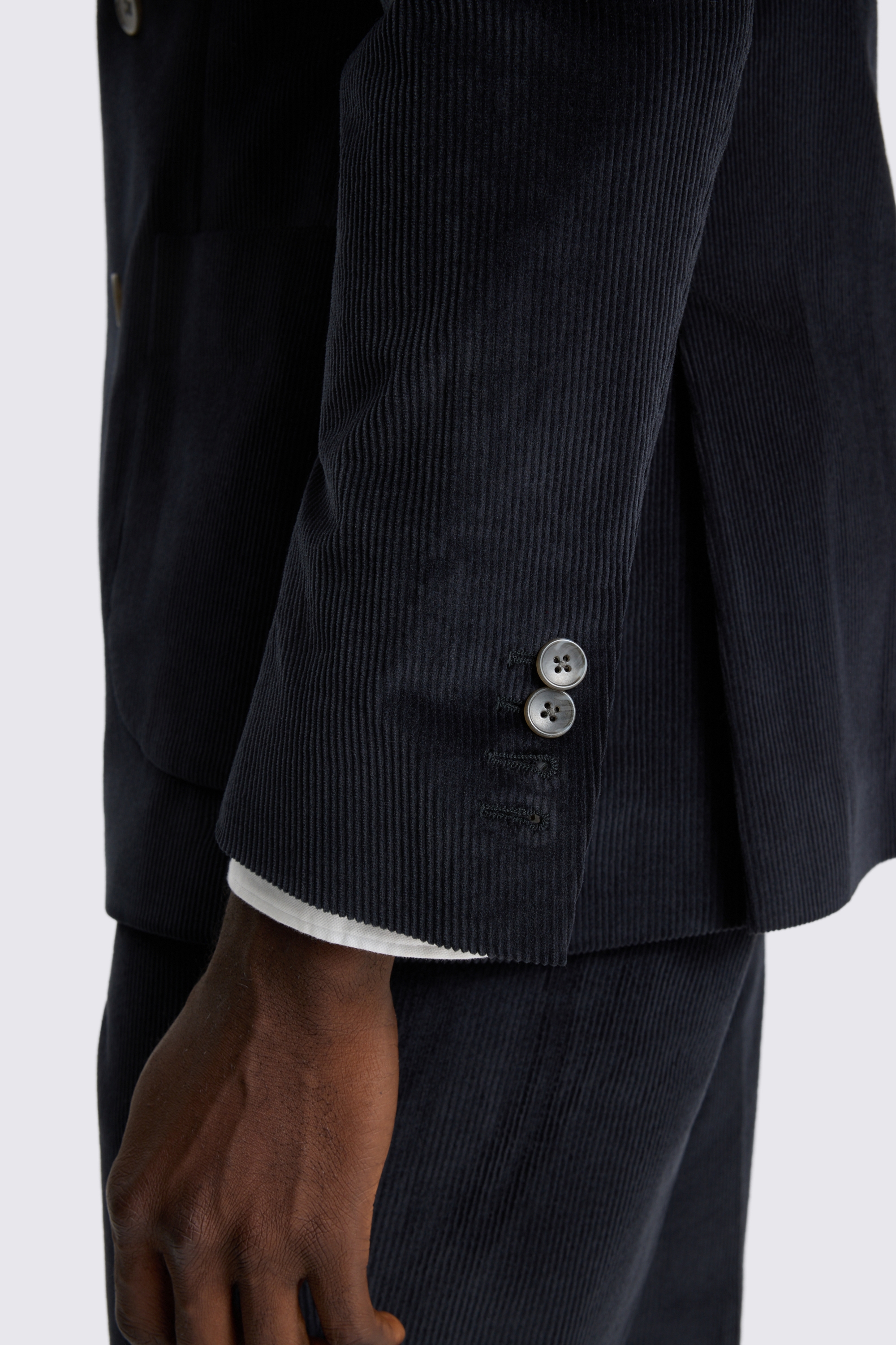 Slim Fit Ink Cord Suit Jacket