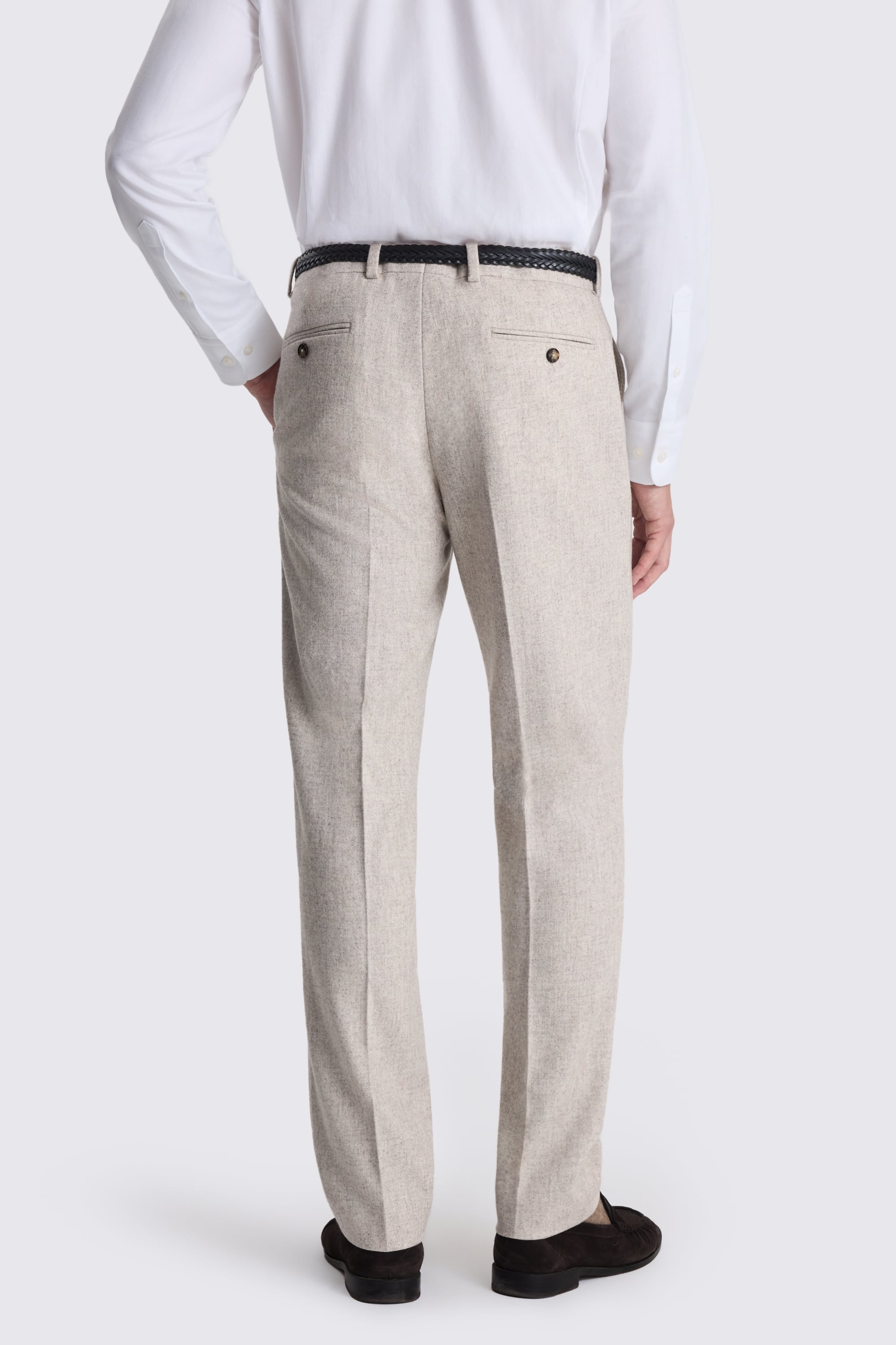 Tailored Fit Stone Trousers