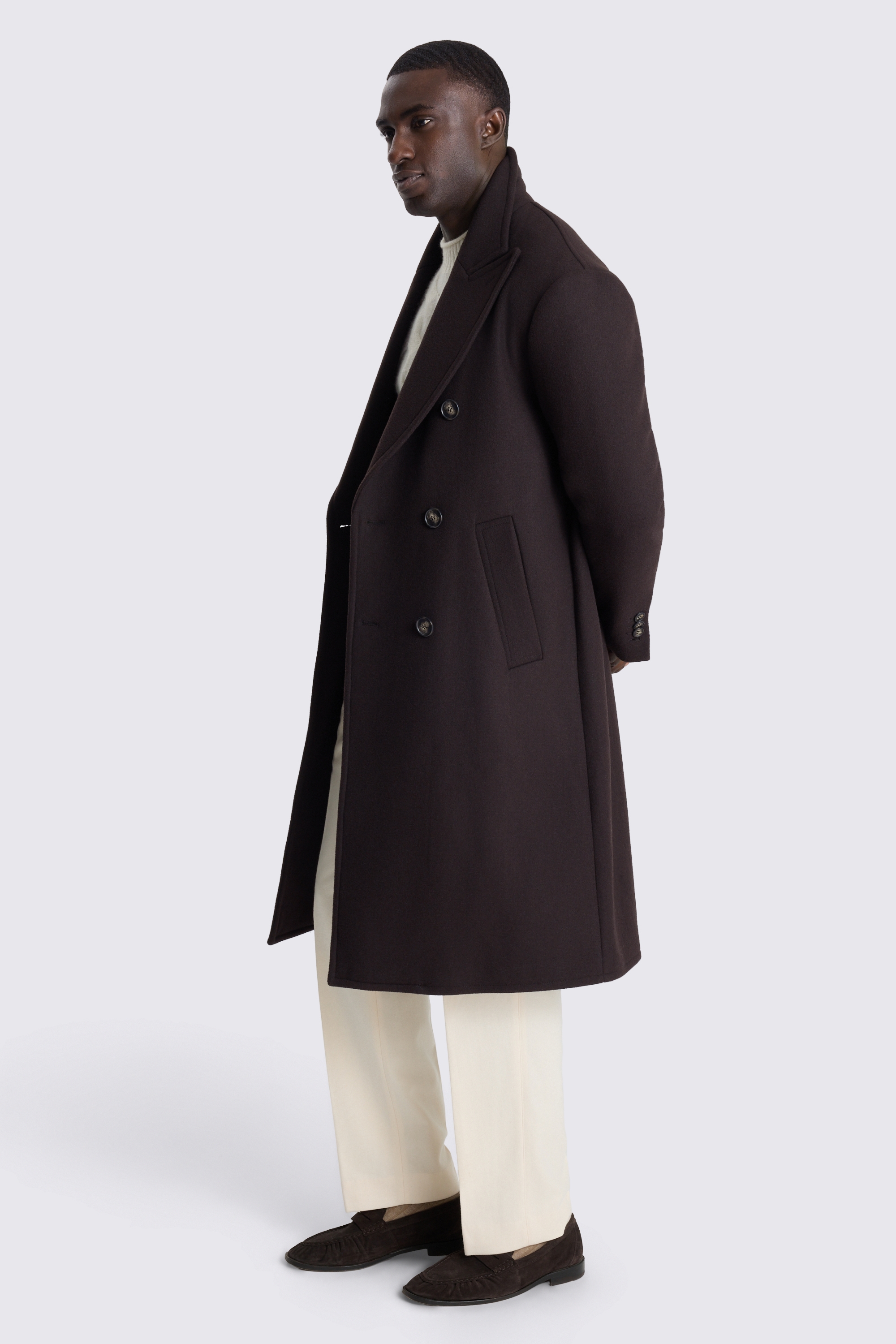 Brown DB Peak Long Coat