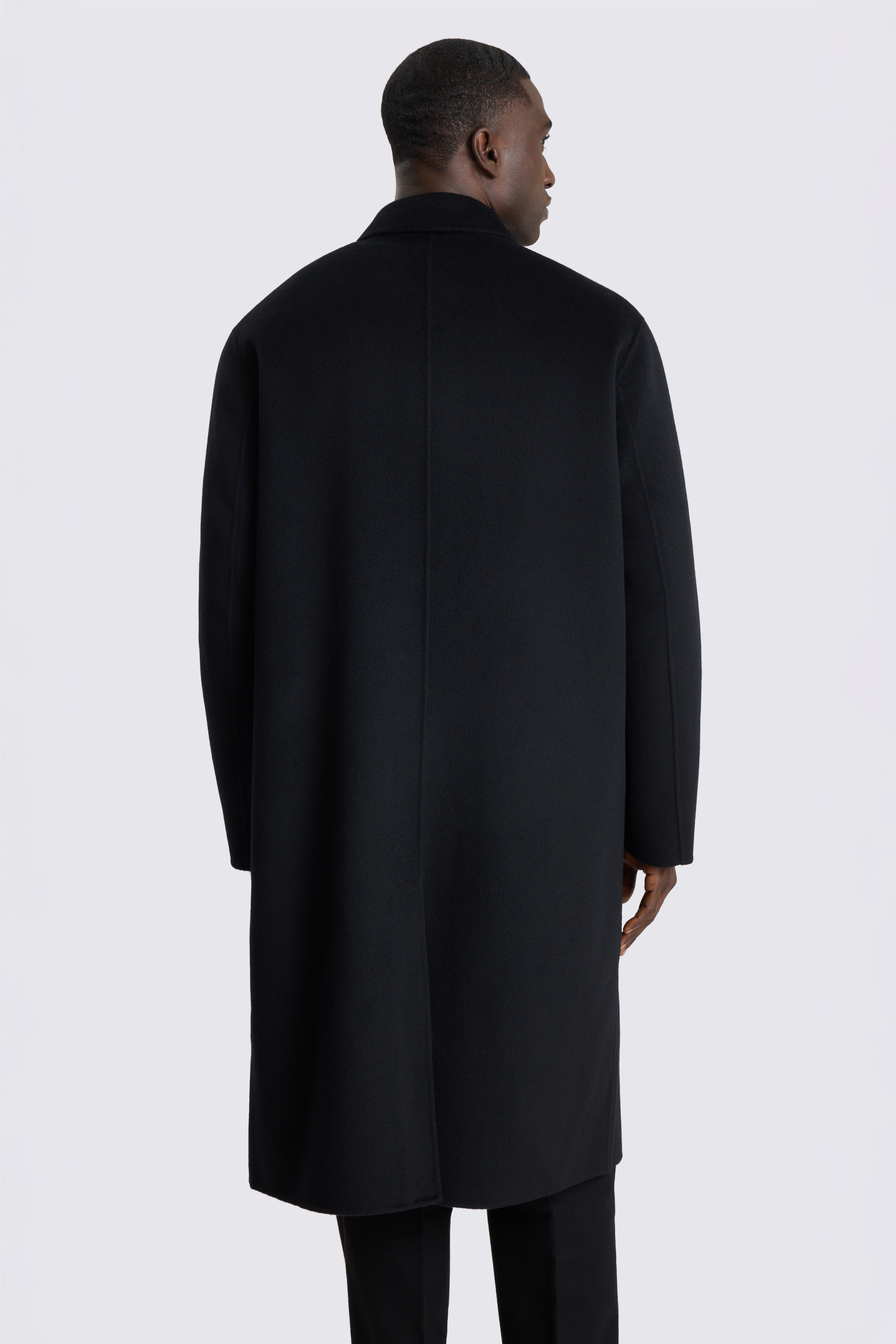 Black Double Faced Long Coat 