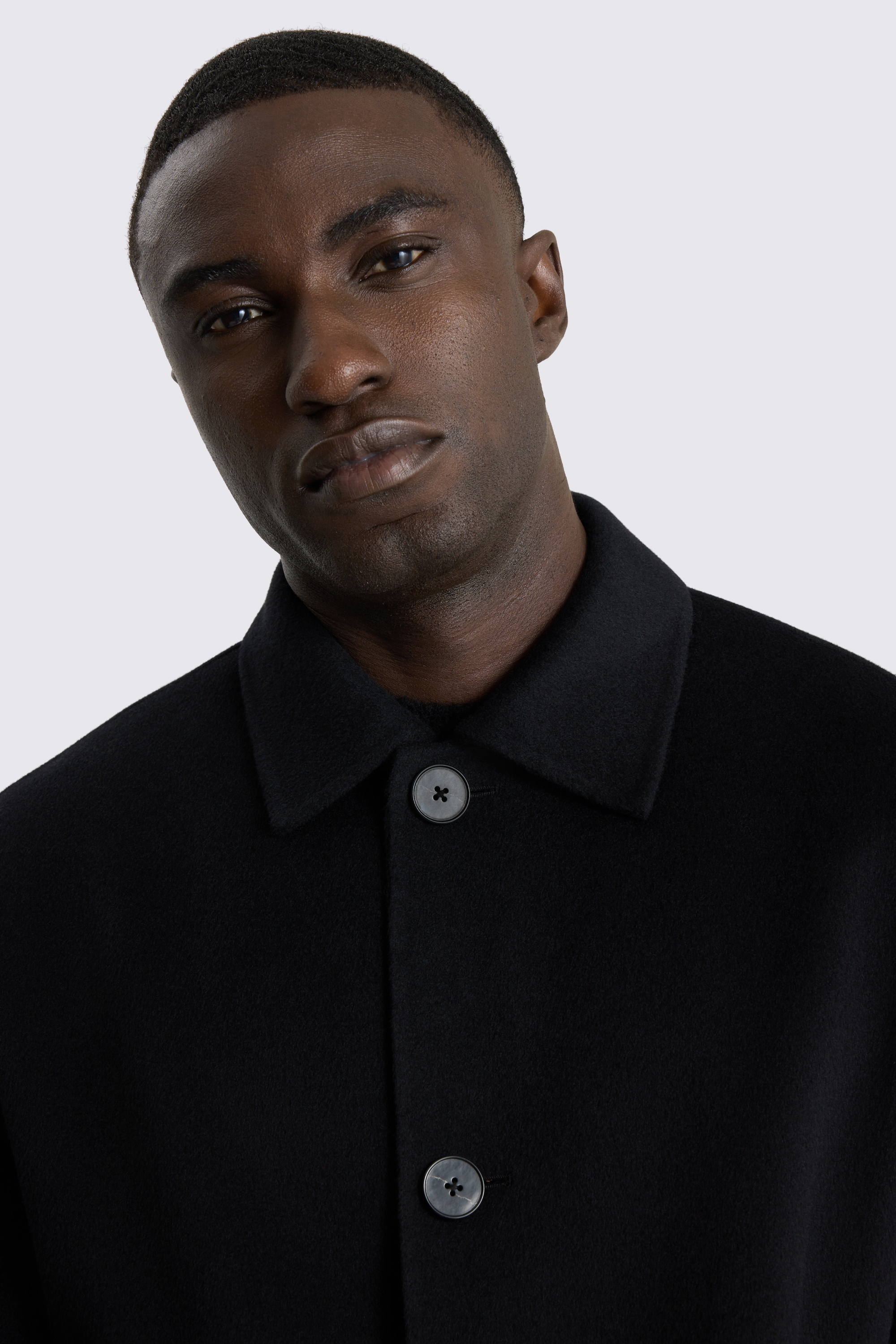 Black Double Faced Long Coat 