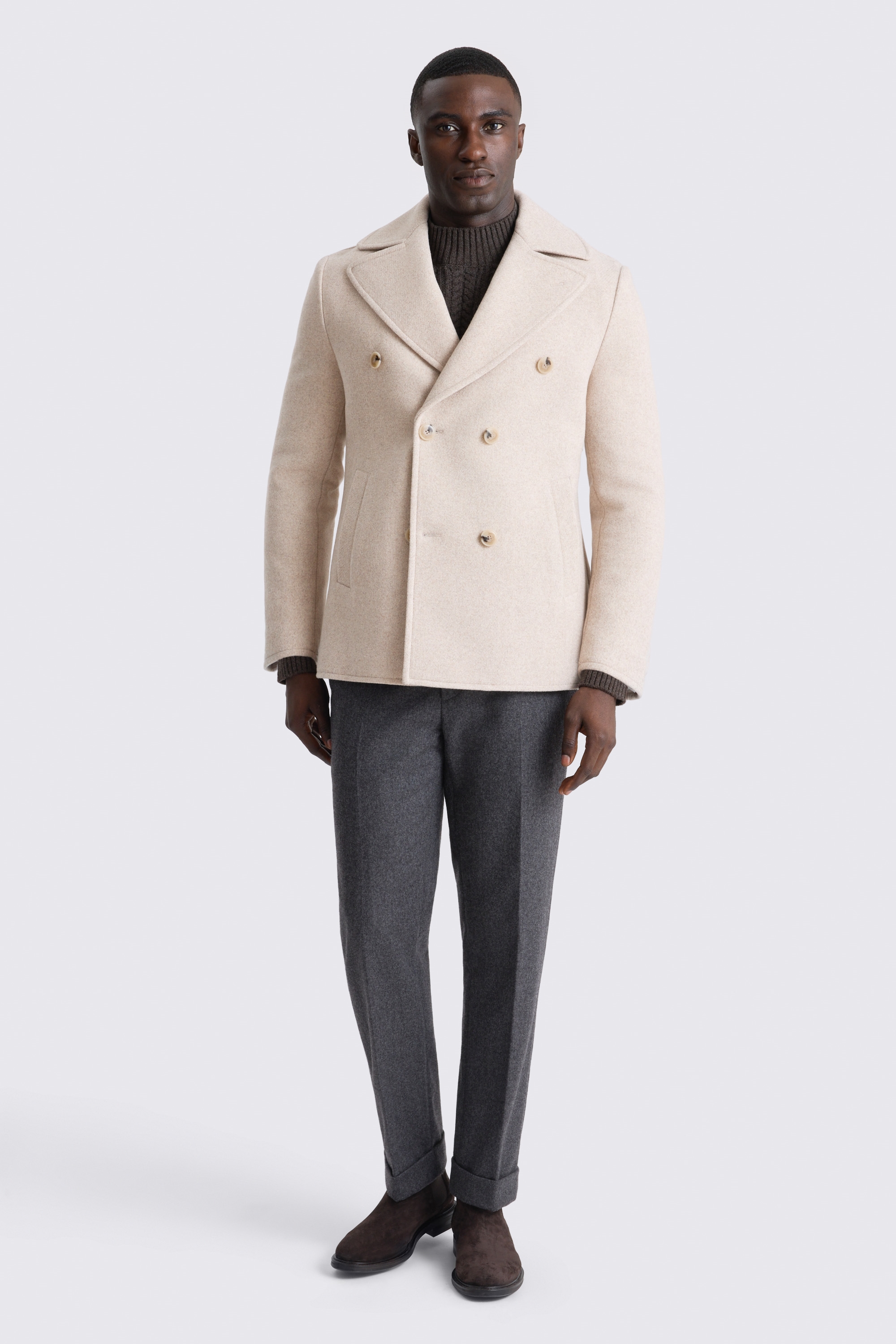 Oatmeal Peacoat