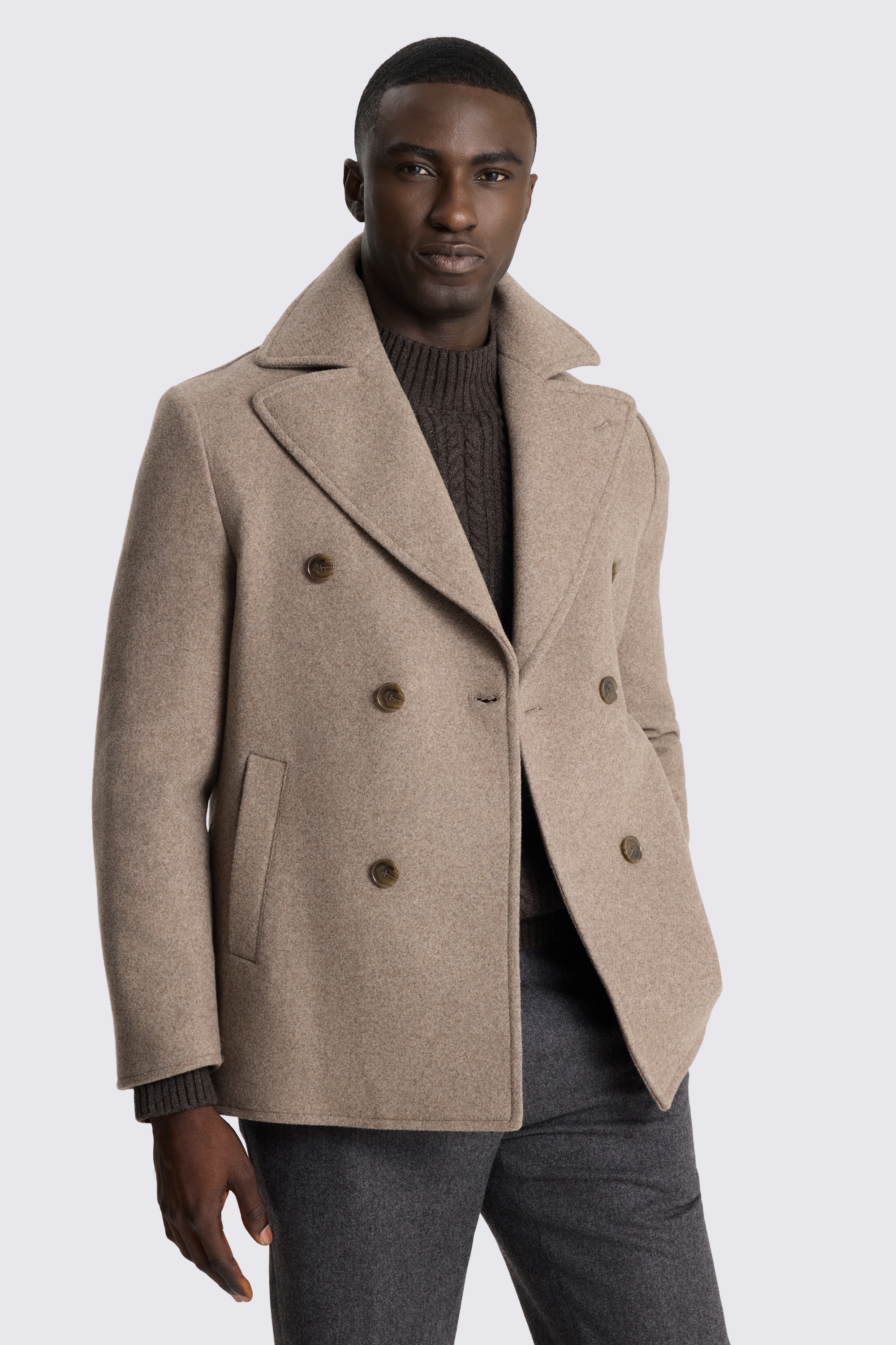 Taupe Peacoat