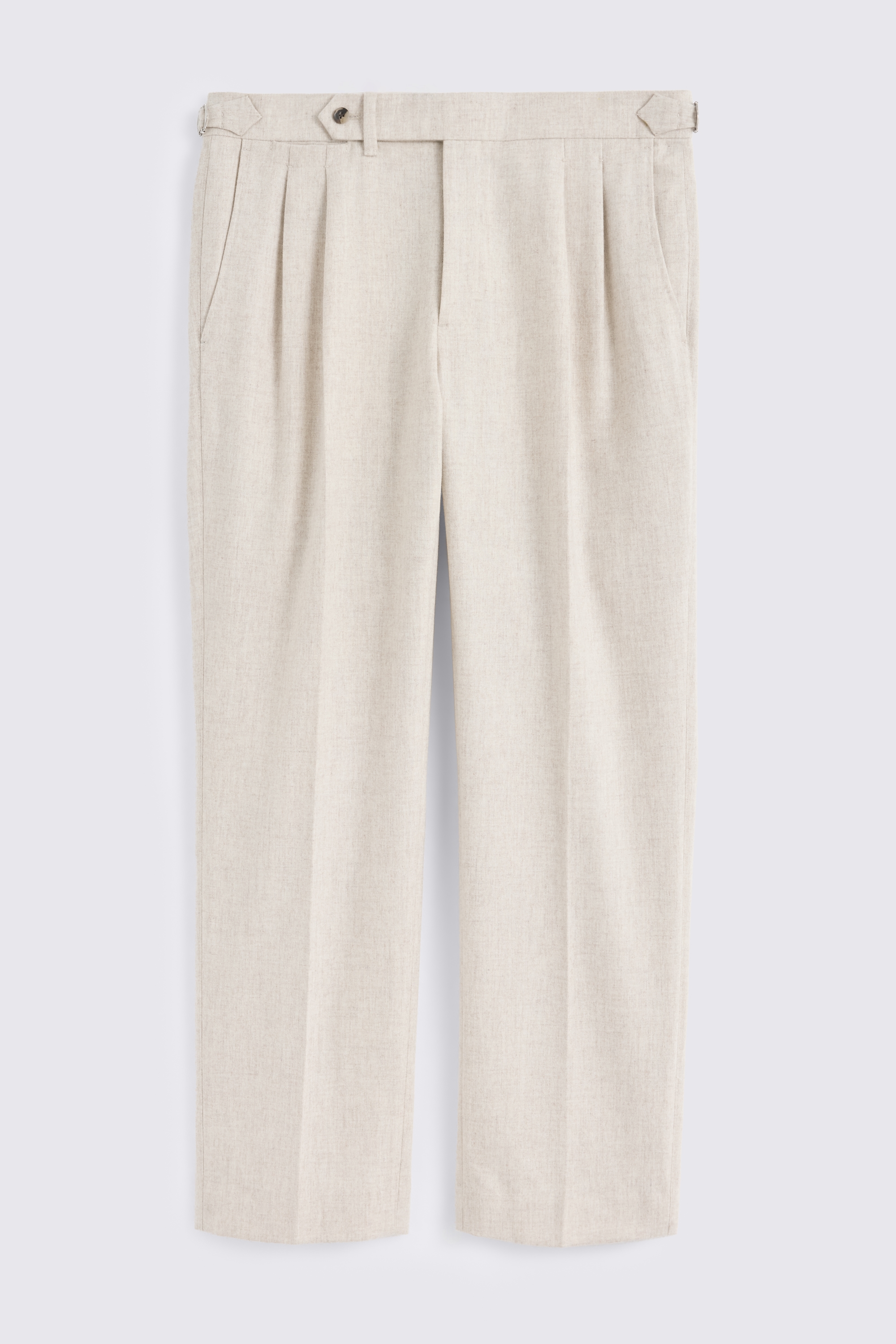 Neutral Pleated Trousers