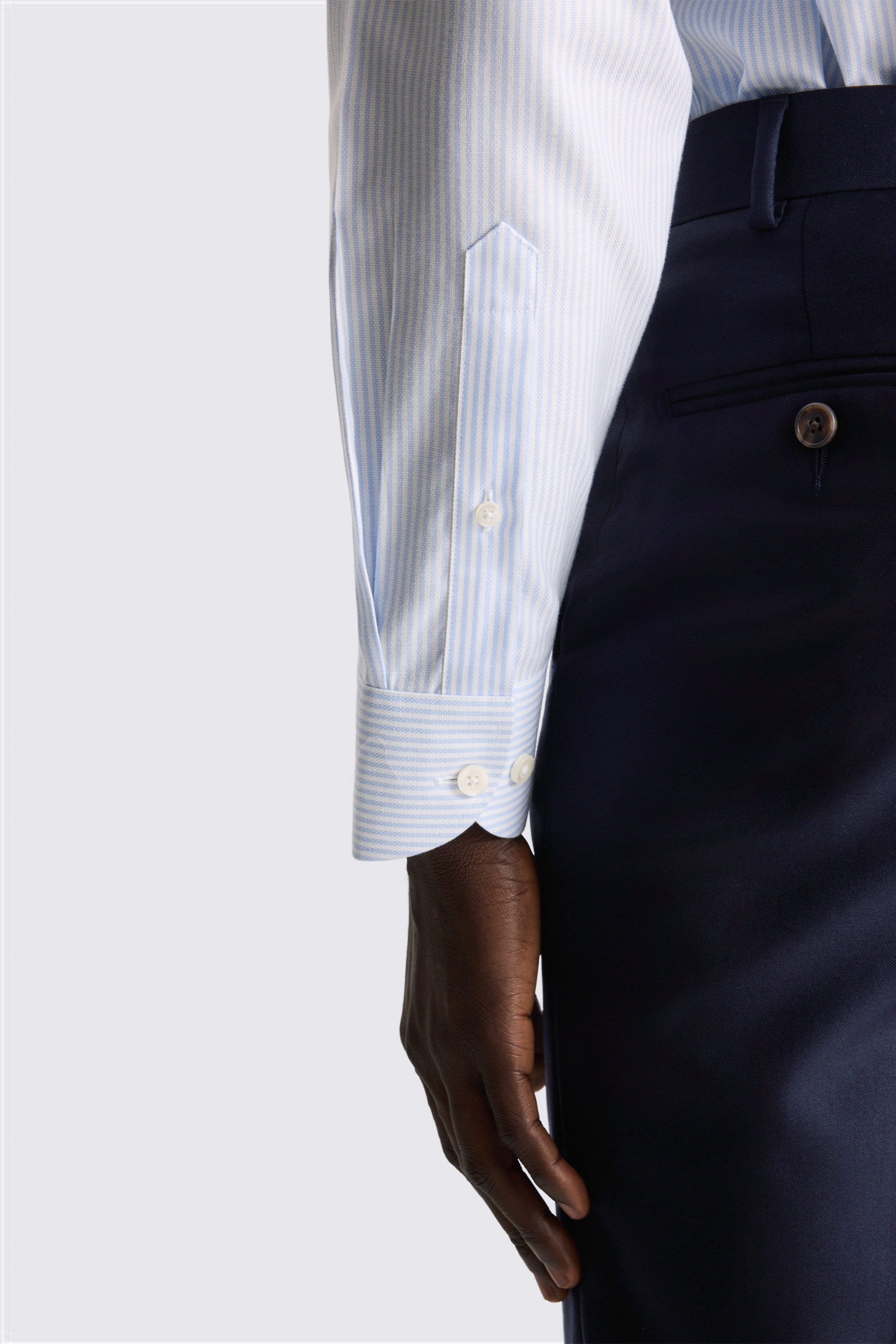 Regular Fit Sky Stripe Non Iron Shirt