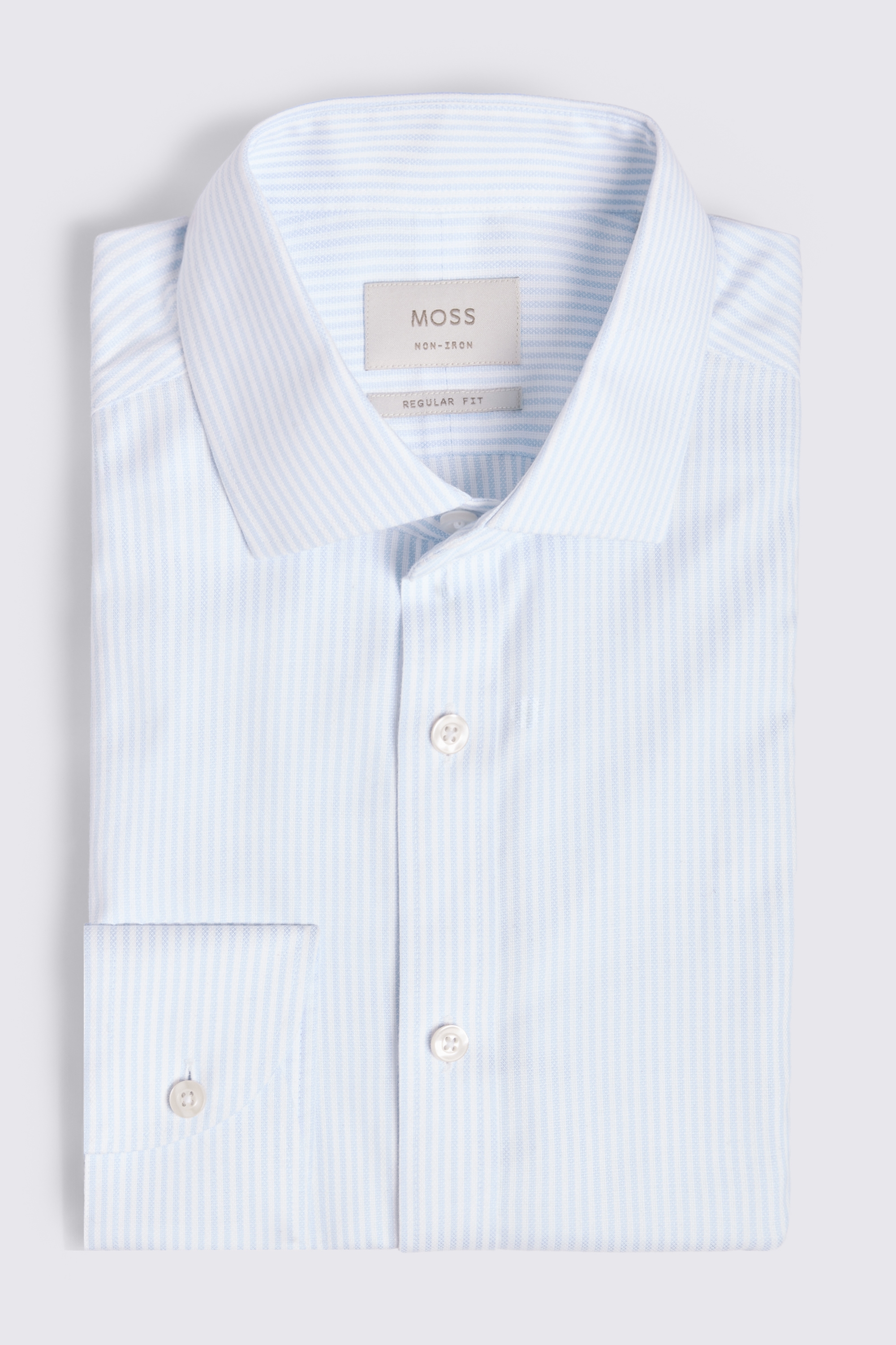 Regular Fit Sky Stripe Non Iron Shirt