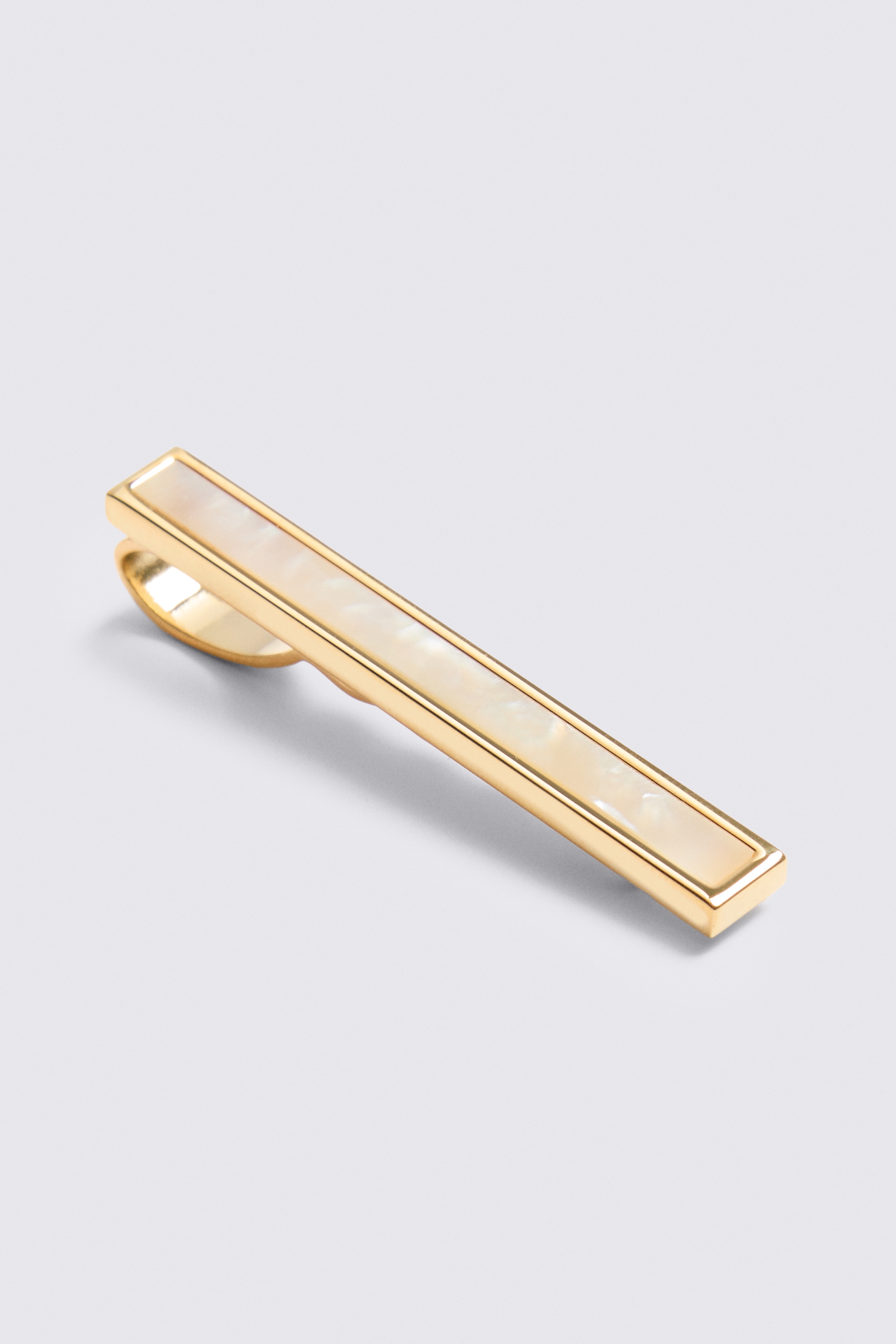 Gold Mother of Pearl Tie Bar