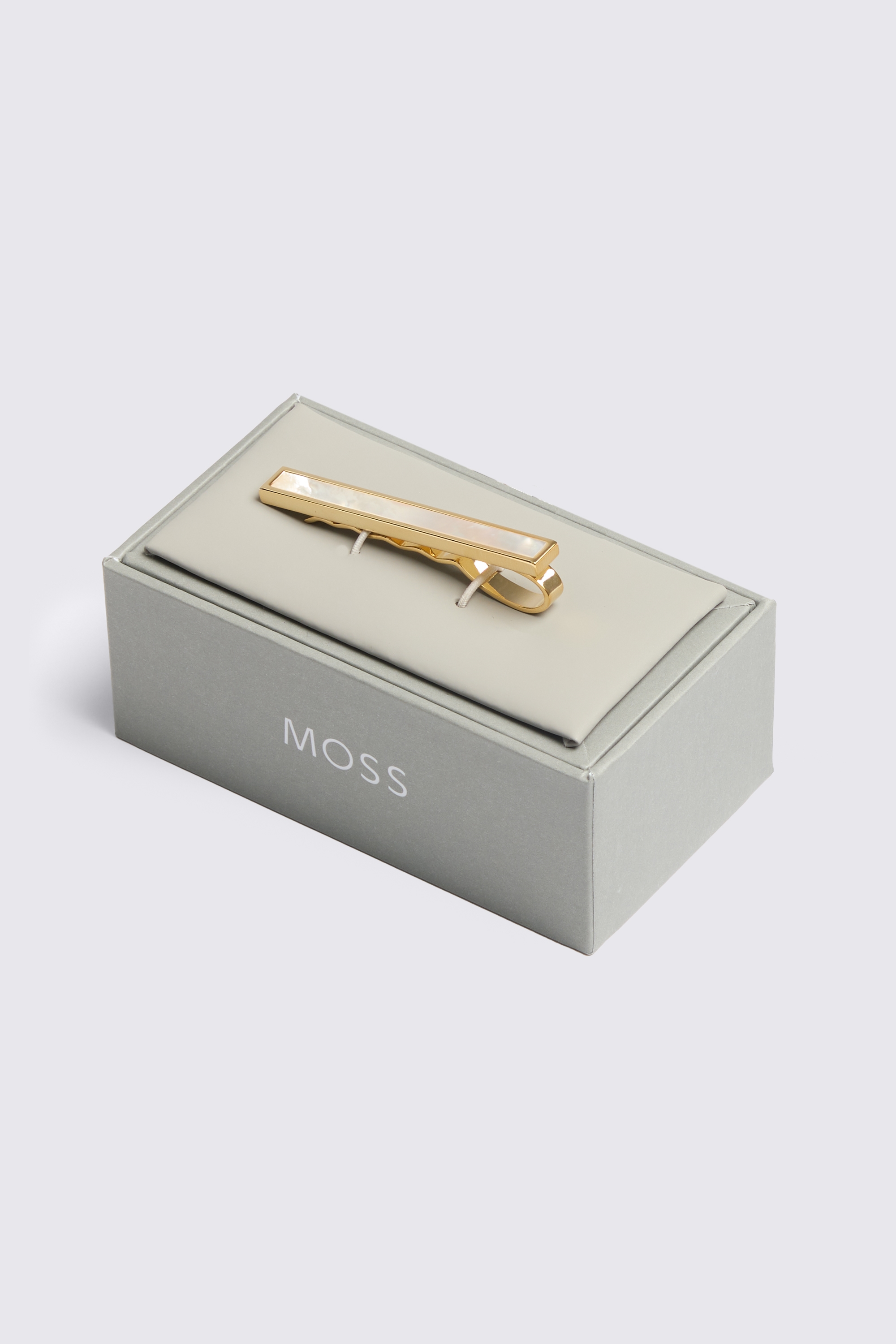 Gold Mother of Pearl Tie Bar