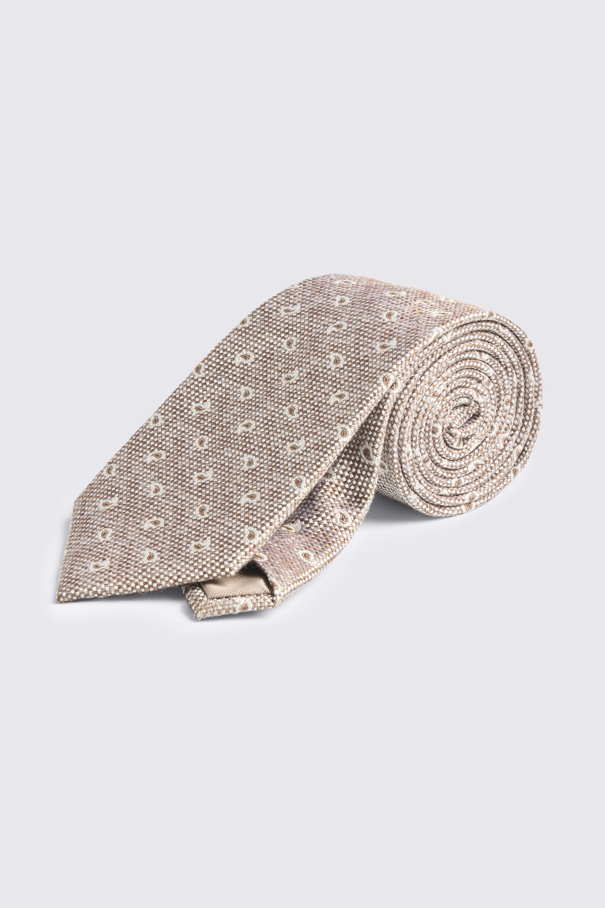 Neutral Paisley Tie