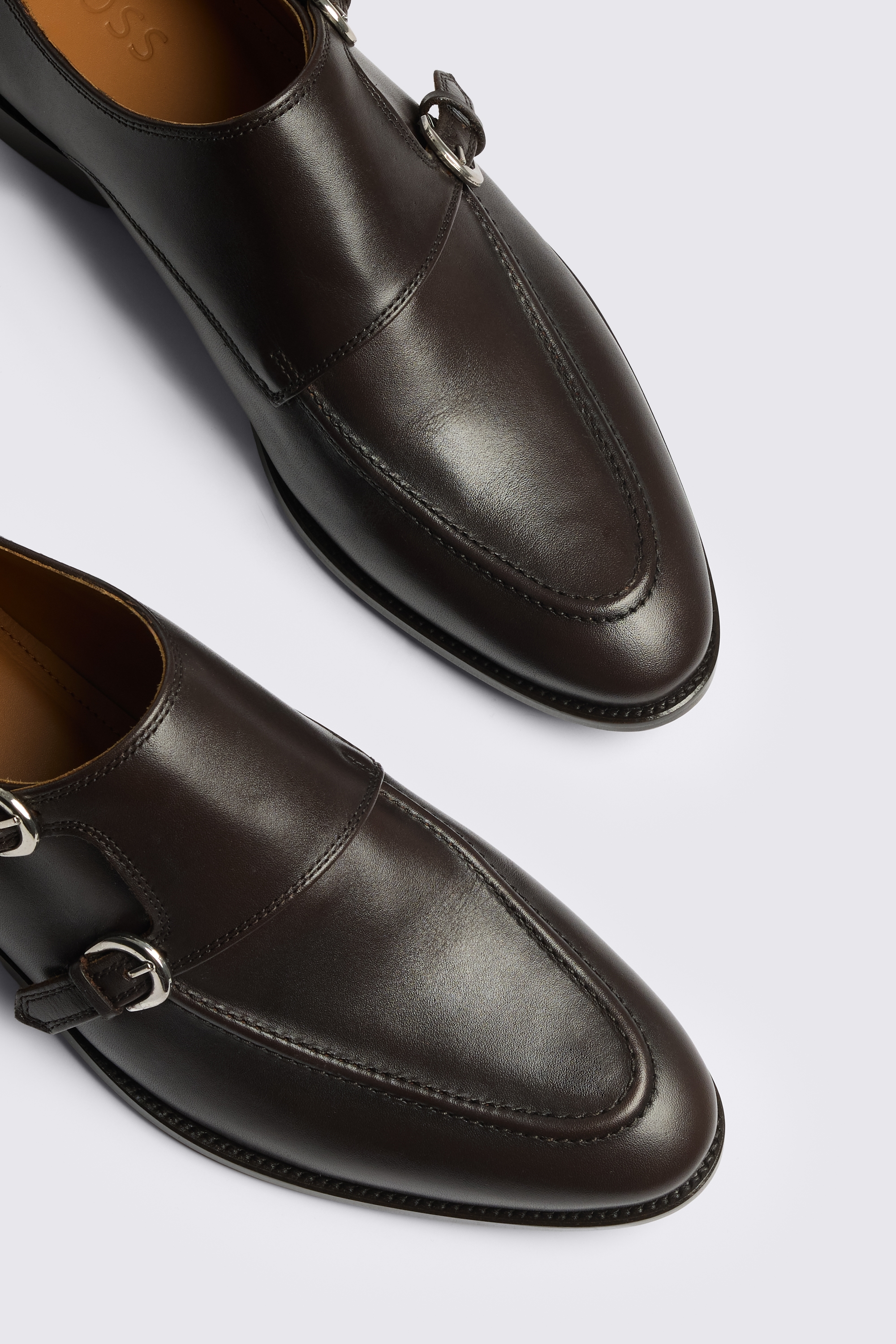 Corsica Brown Double Monk Shoes