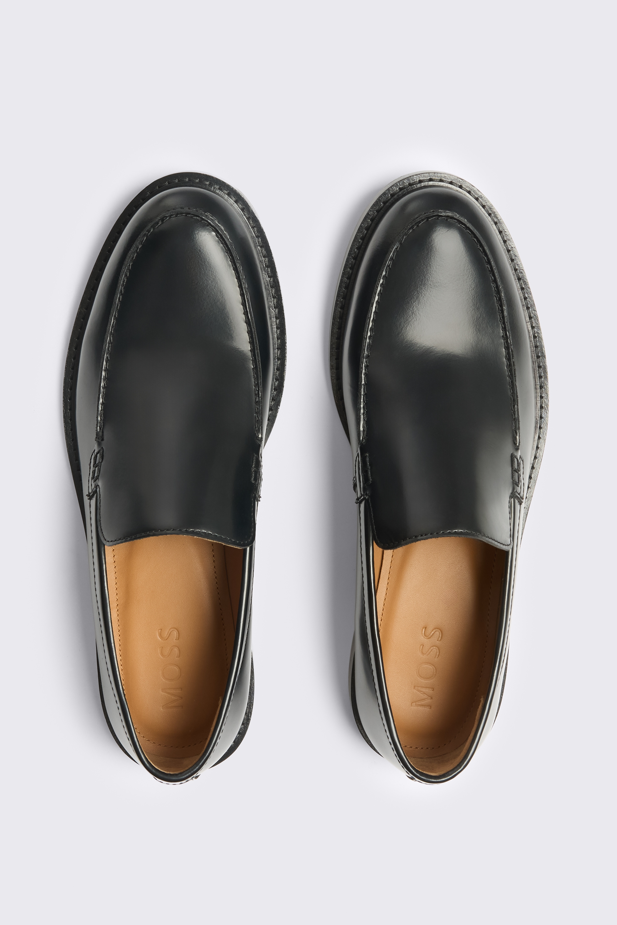 Sutton Plain Black Loafers
