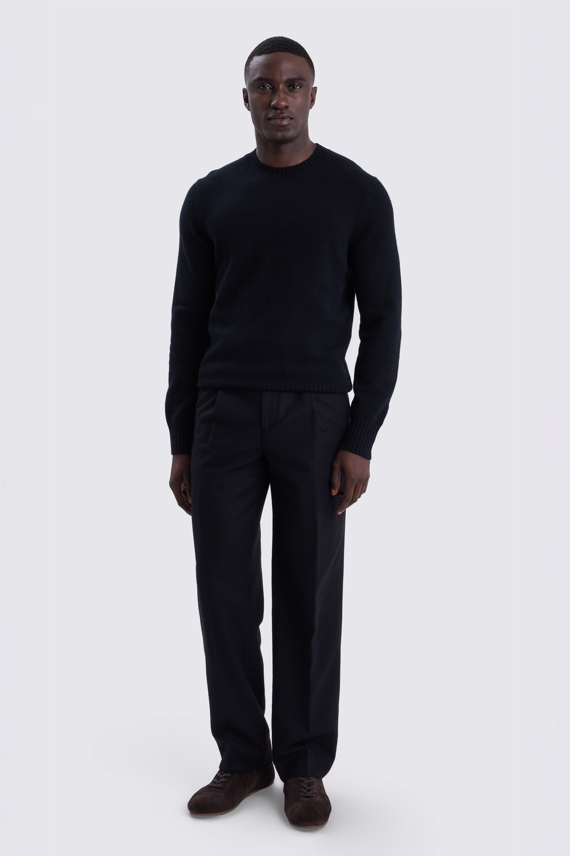 Black Cashmere Crew Neck
