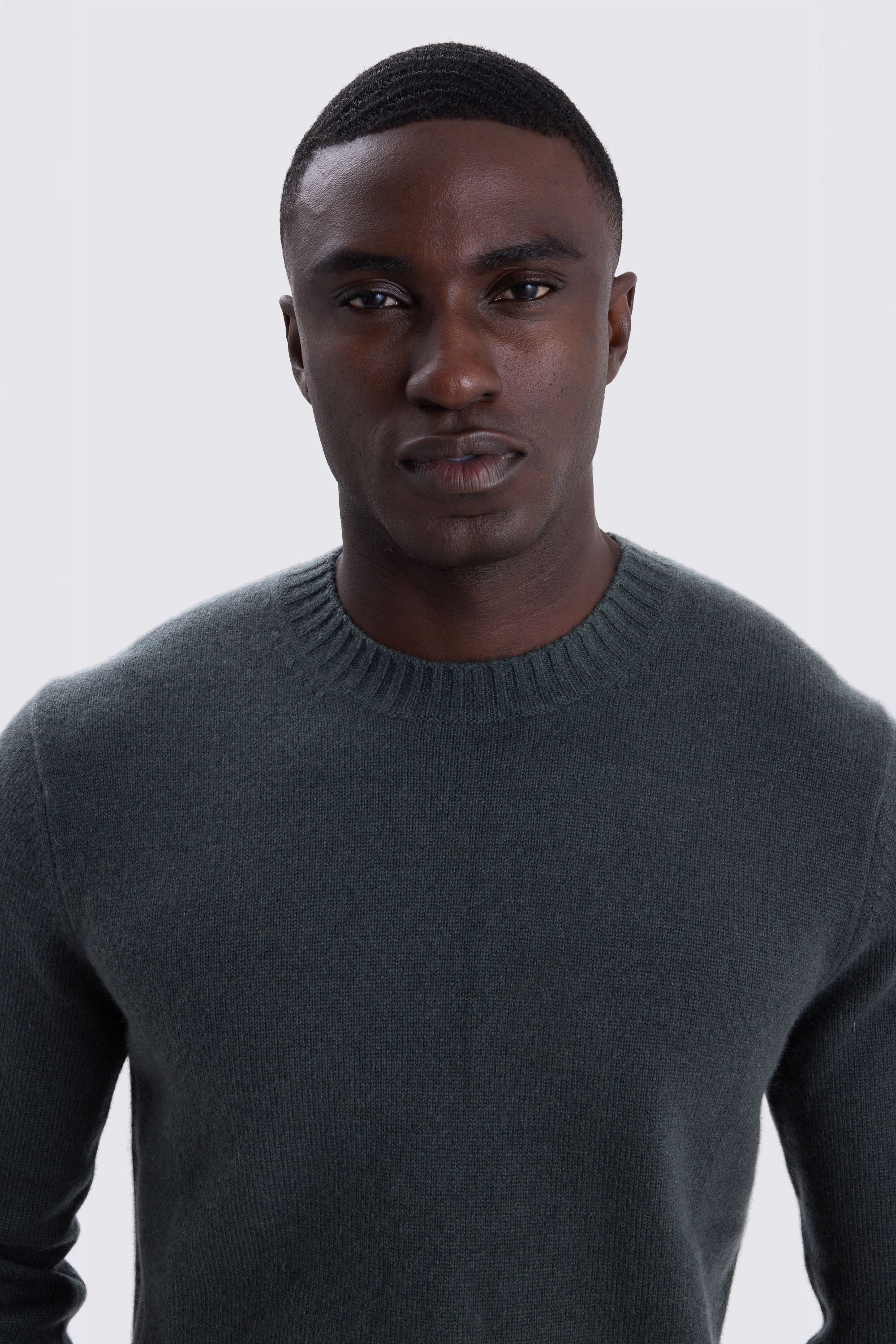 Khaki Cashmere Crew Neck