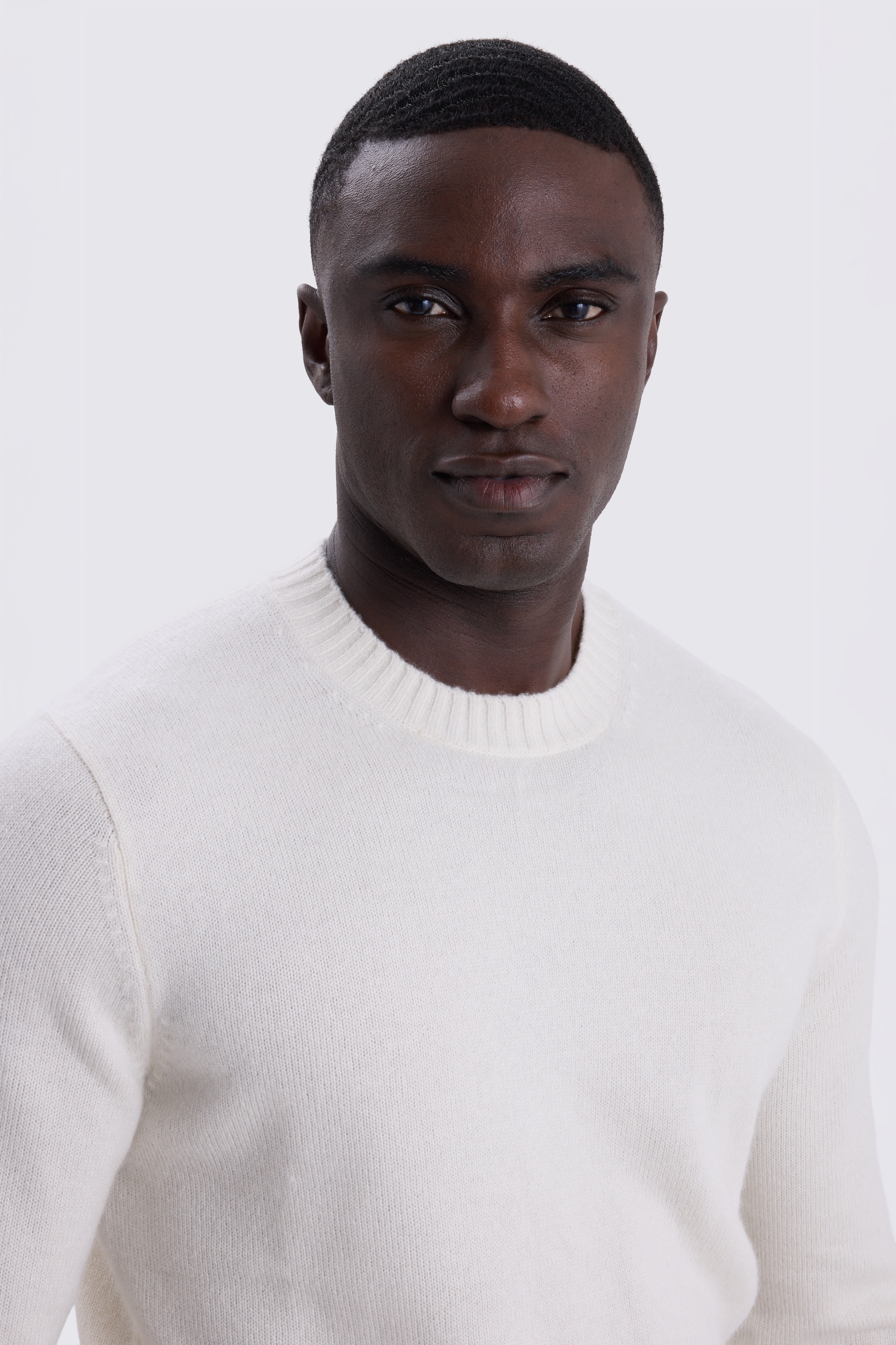 Ecru Cashmere Crew Neck