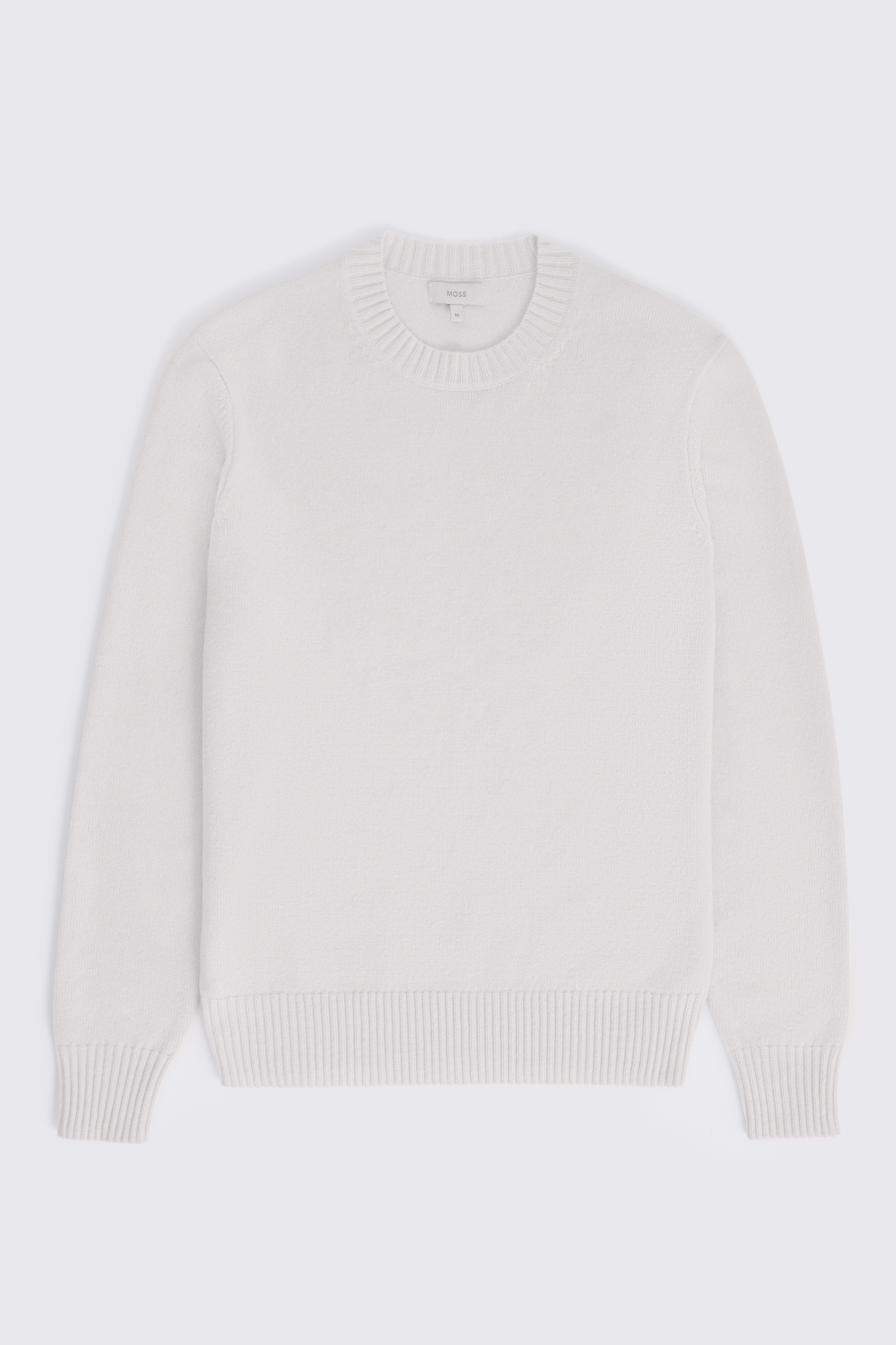 Ecru Cashmere Crew-Neck Jumper