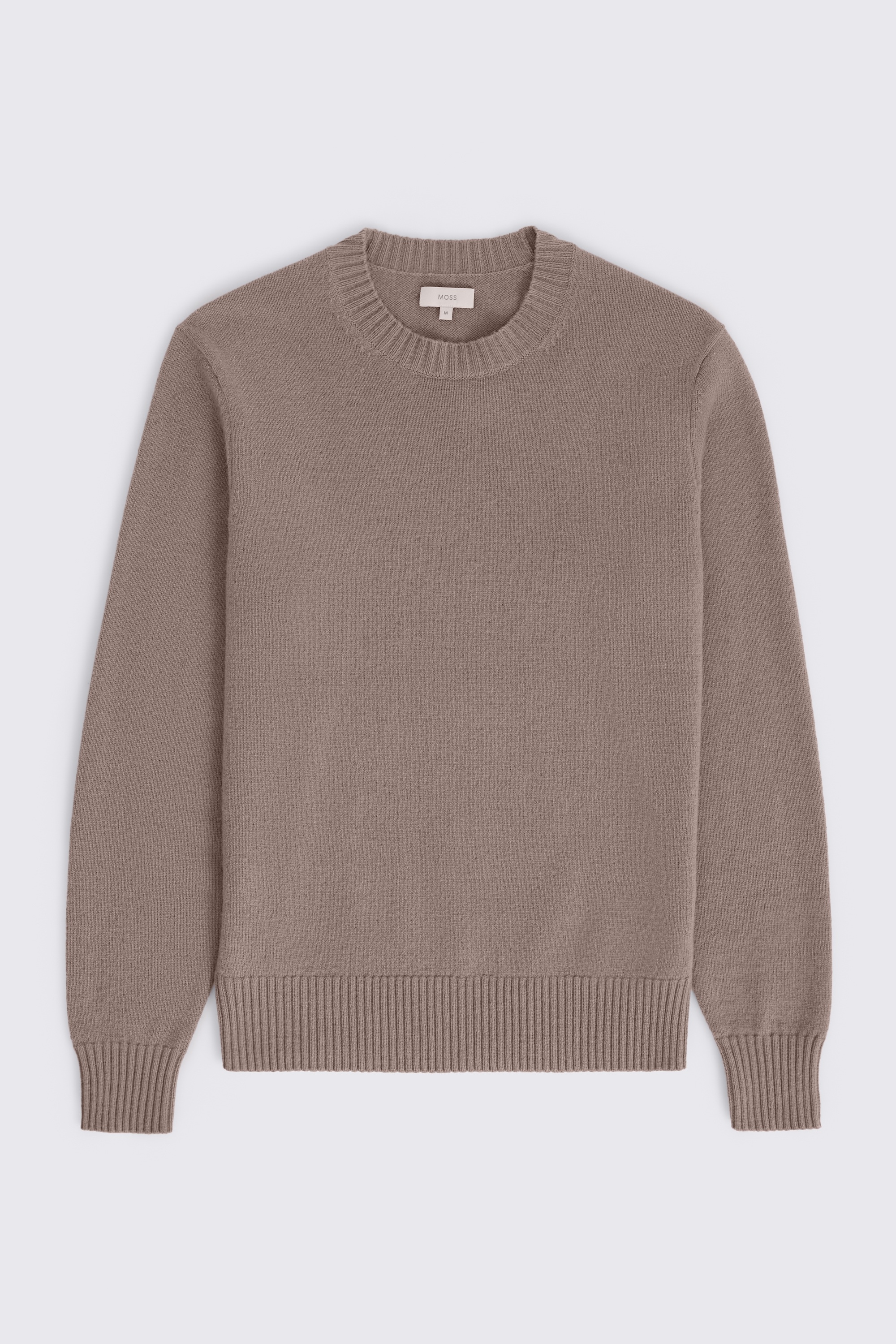 Oatmeal Lambswool Crew Neck