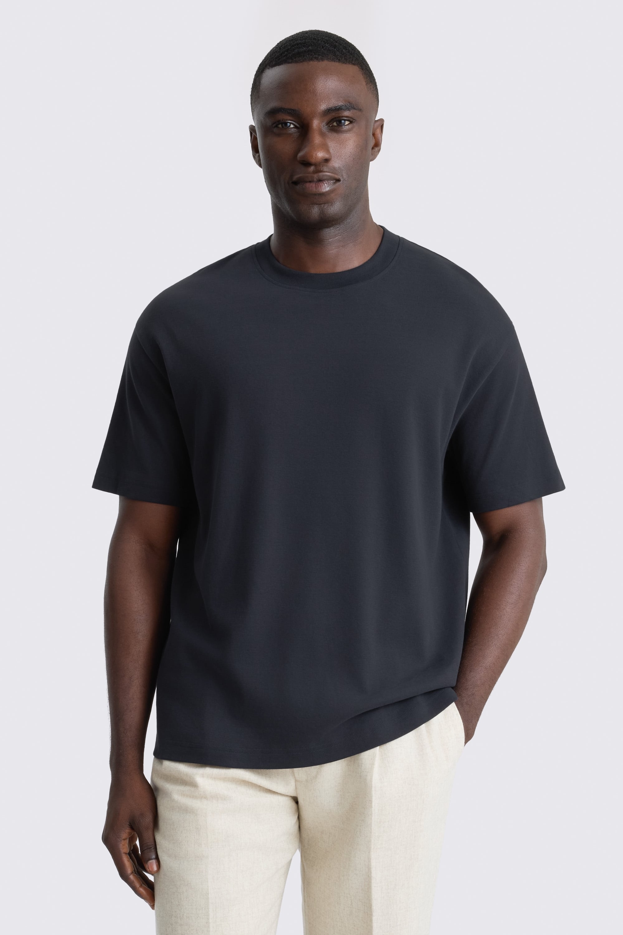 Peached Navy Heavy Weight T-Shirt