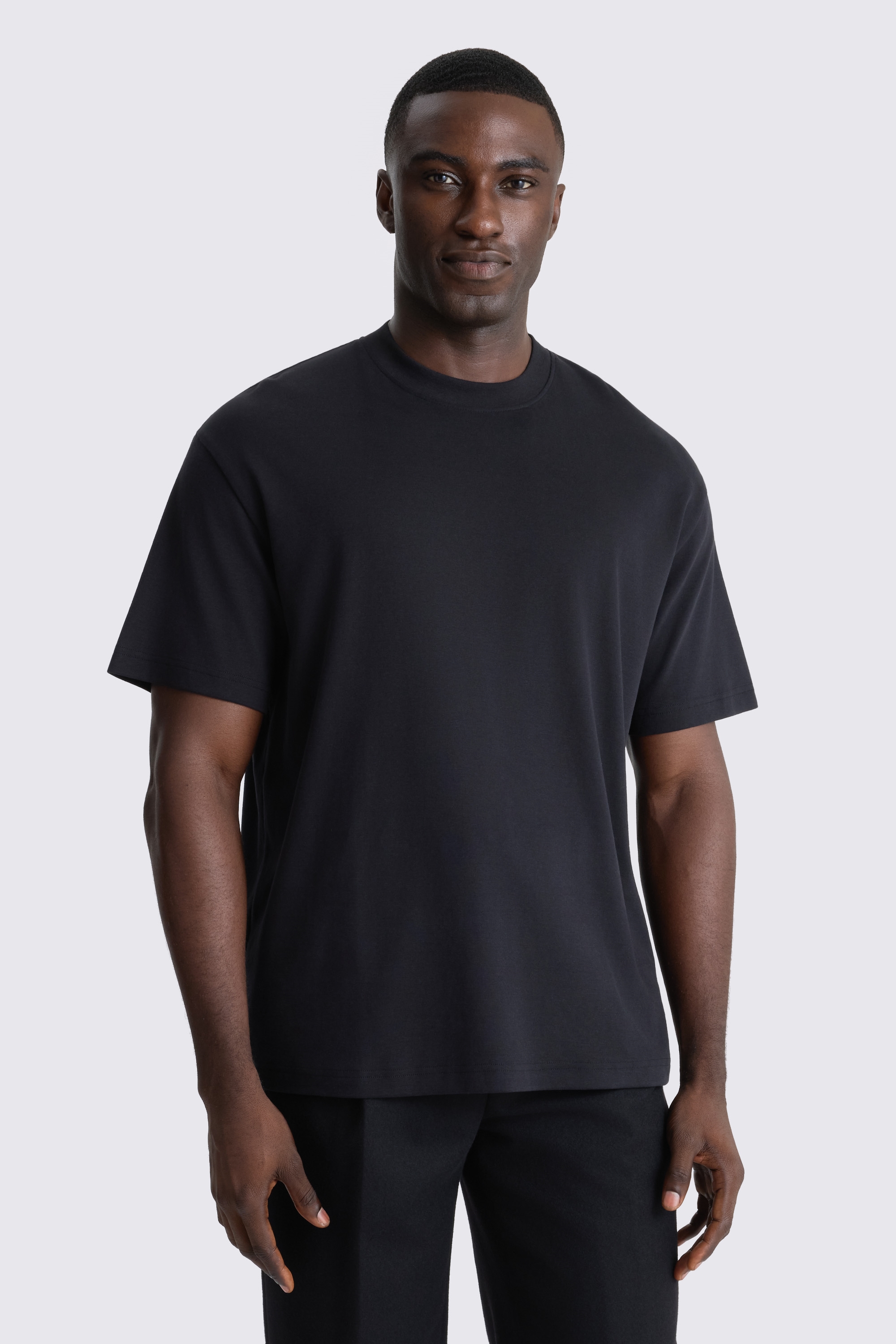 Peached Black Heavy Weight T-Shirt