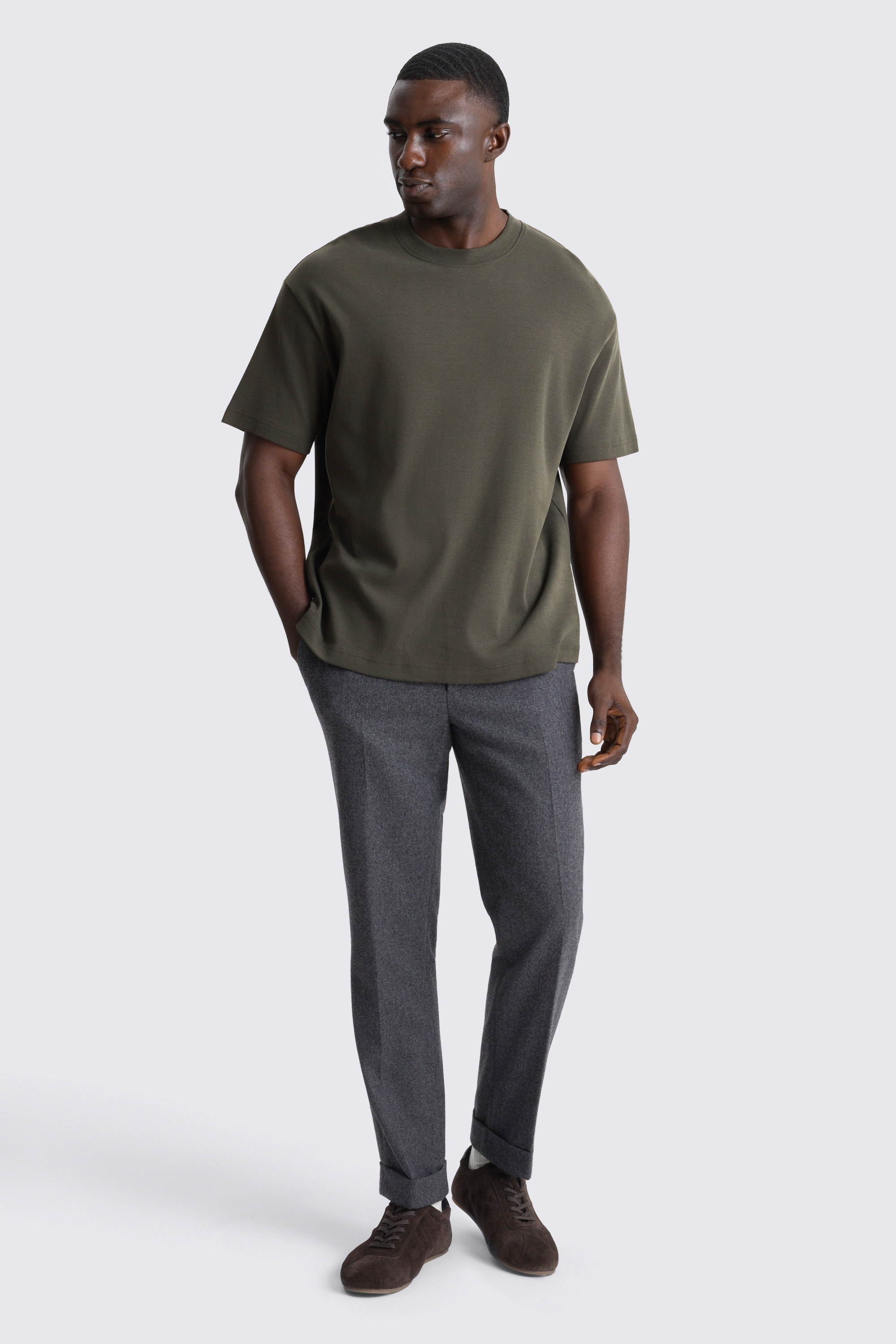 Peached Khaki Heavy Weight T-Shirt