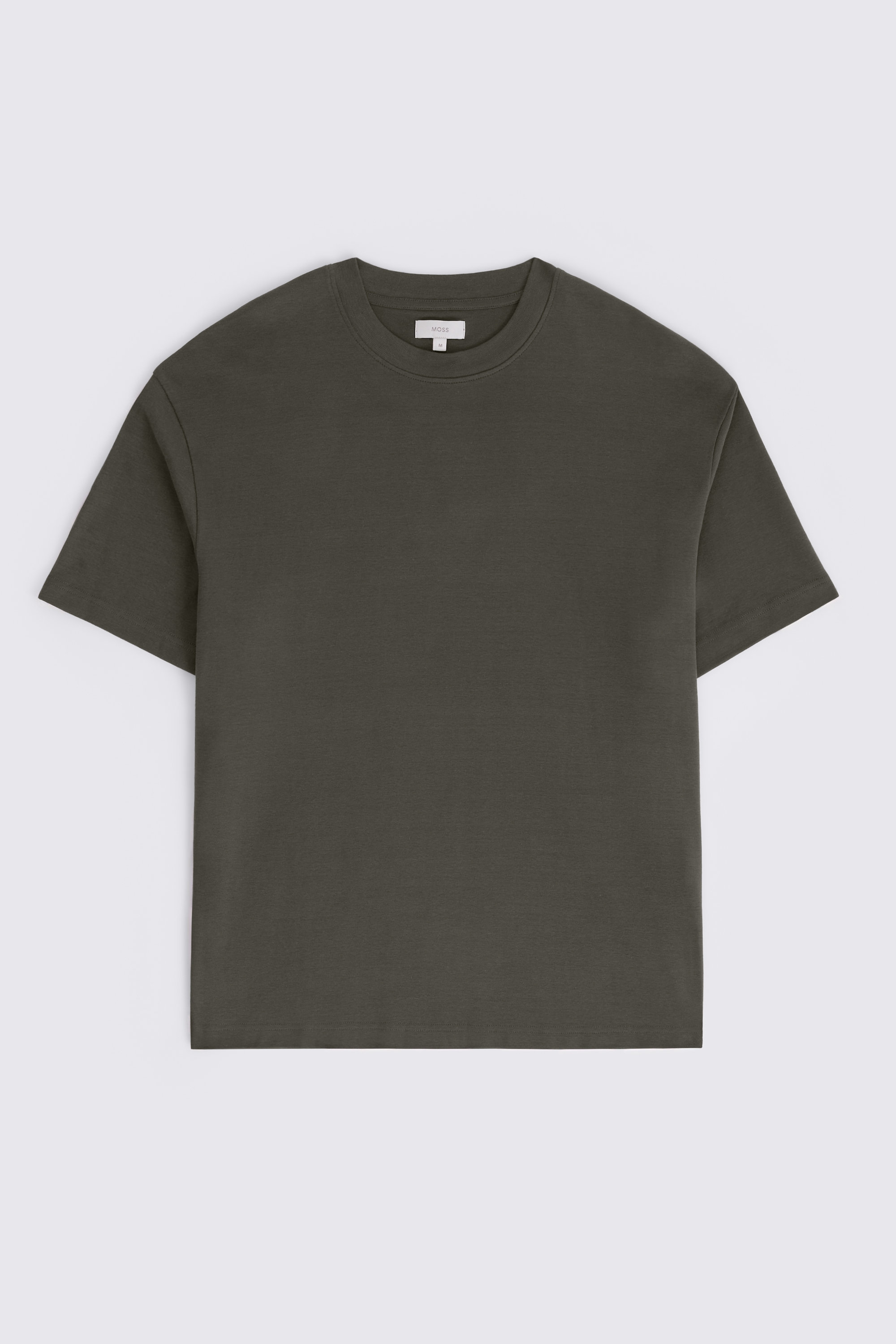 Khaki Heavy-Weight Peached Cotton T-Shirt