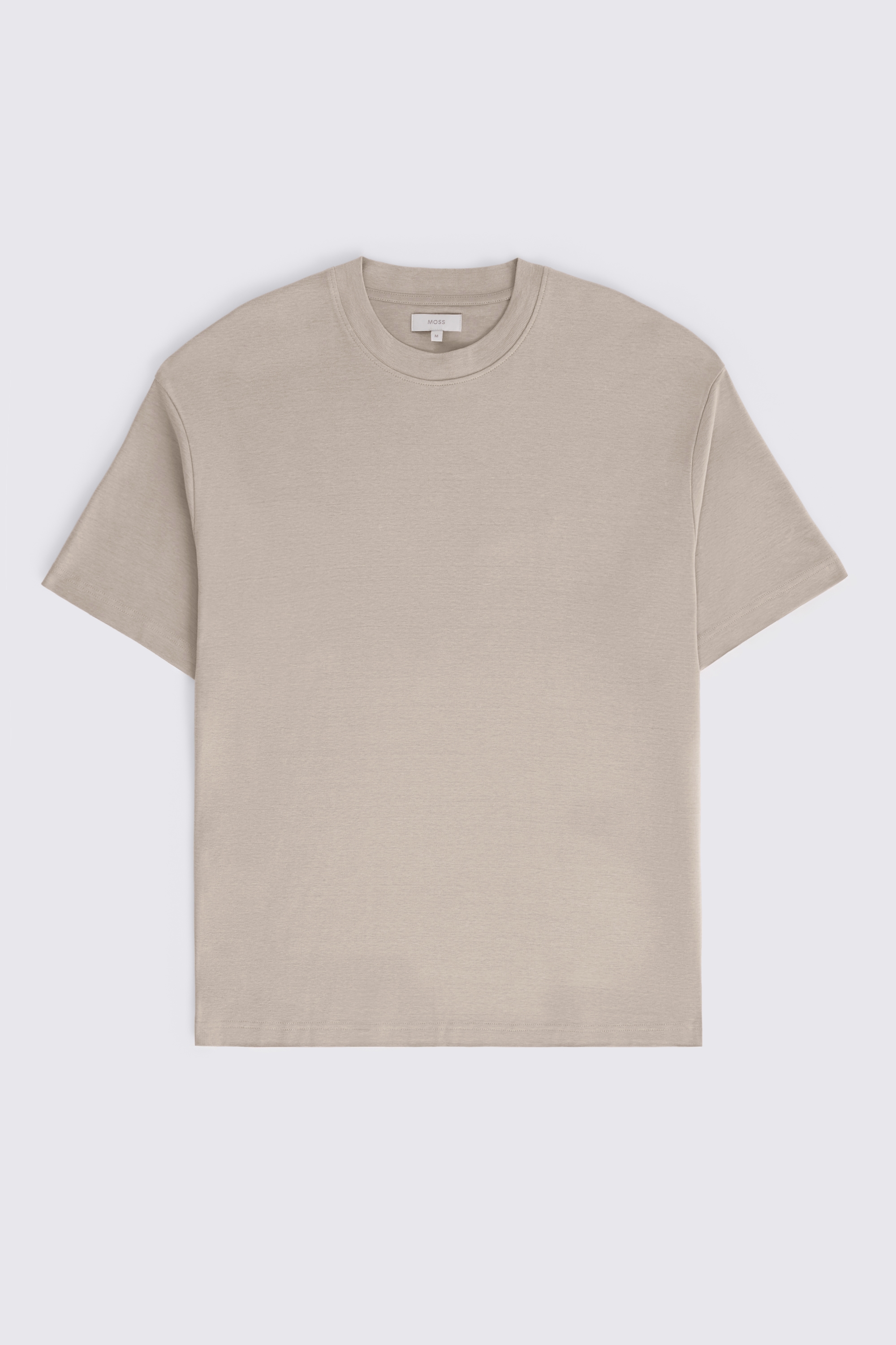 Taupe Heavy-Weight Peached Cotton T-Shirt
