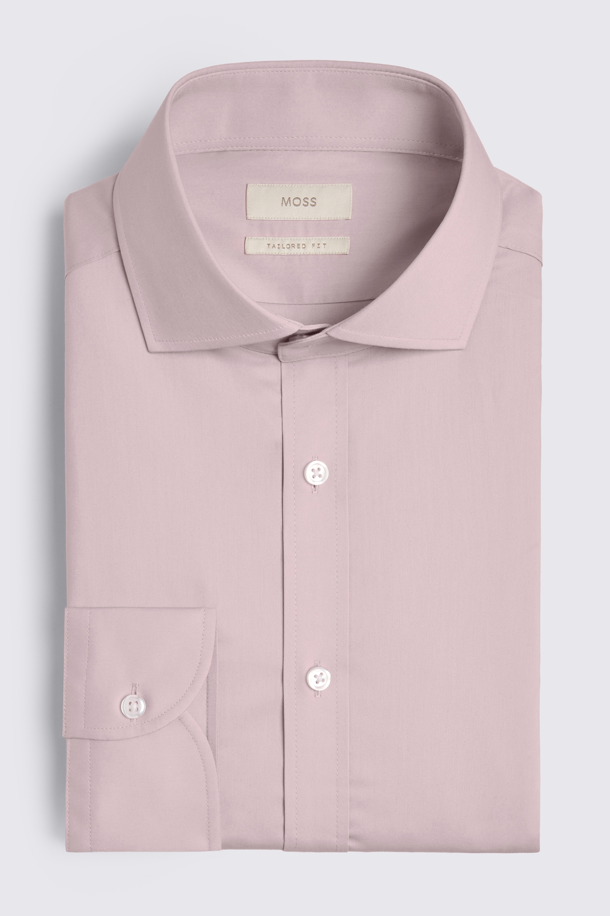 Tailored Fit Dusty Pink Stretch Shirt