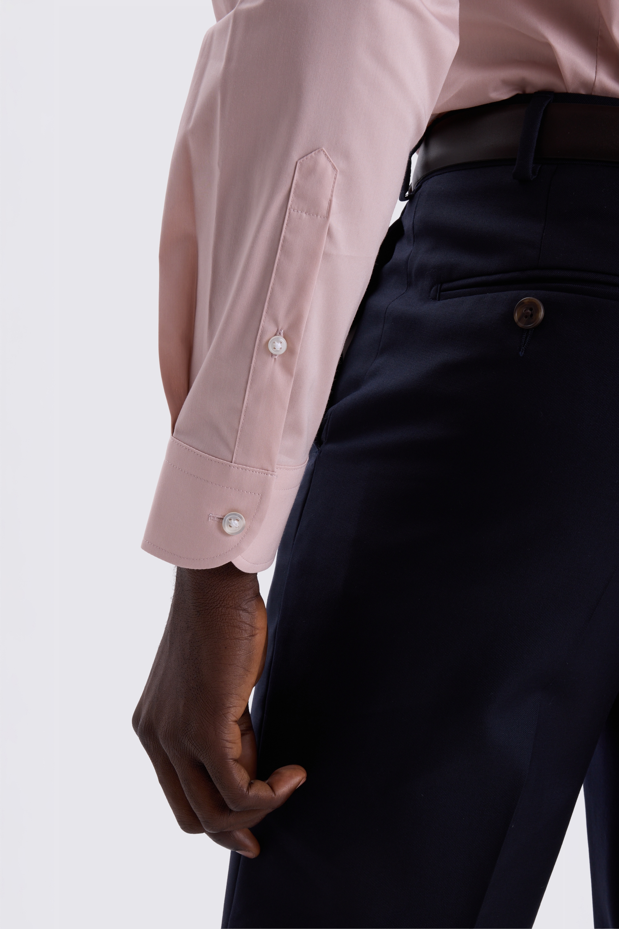 Slim Fit Dusky Pink Stretch Shirt