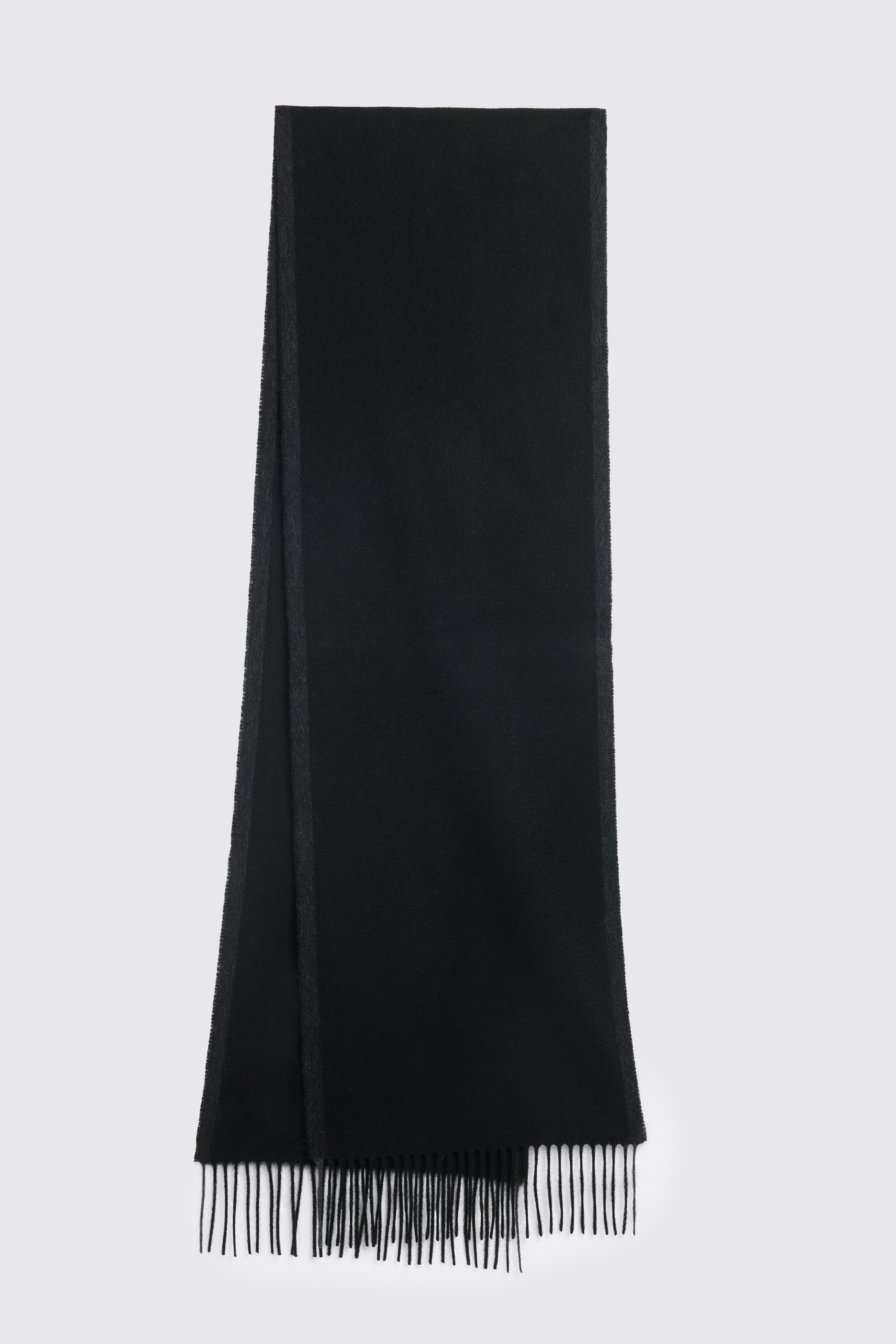Black Pure Cashmere Scarf