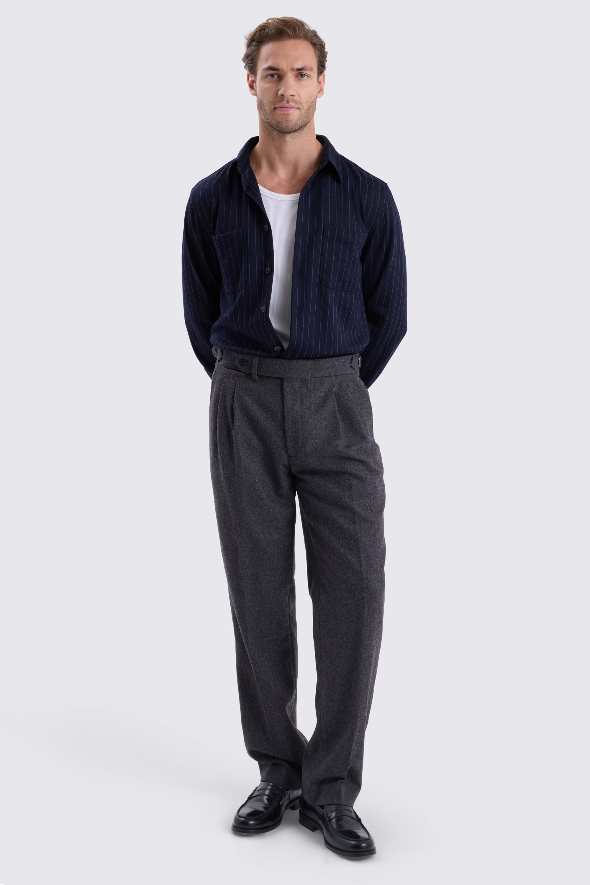 Navy Stripe Overshirt