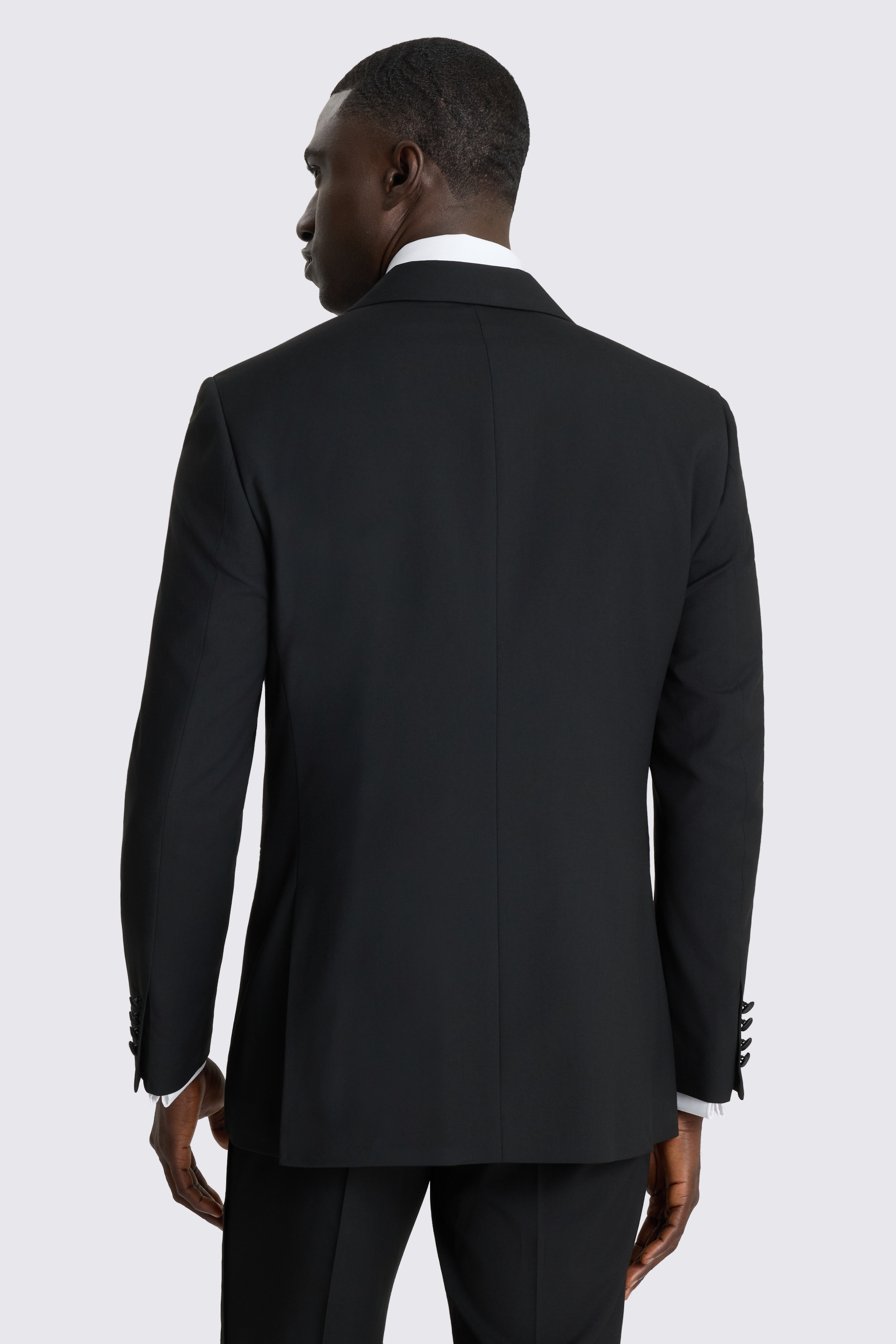 Regular Fit Black Peak Tuxedo Jacket