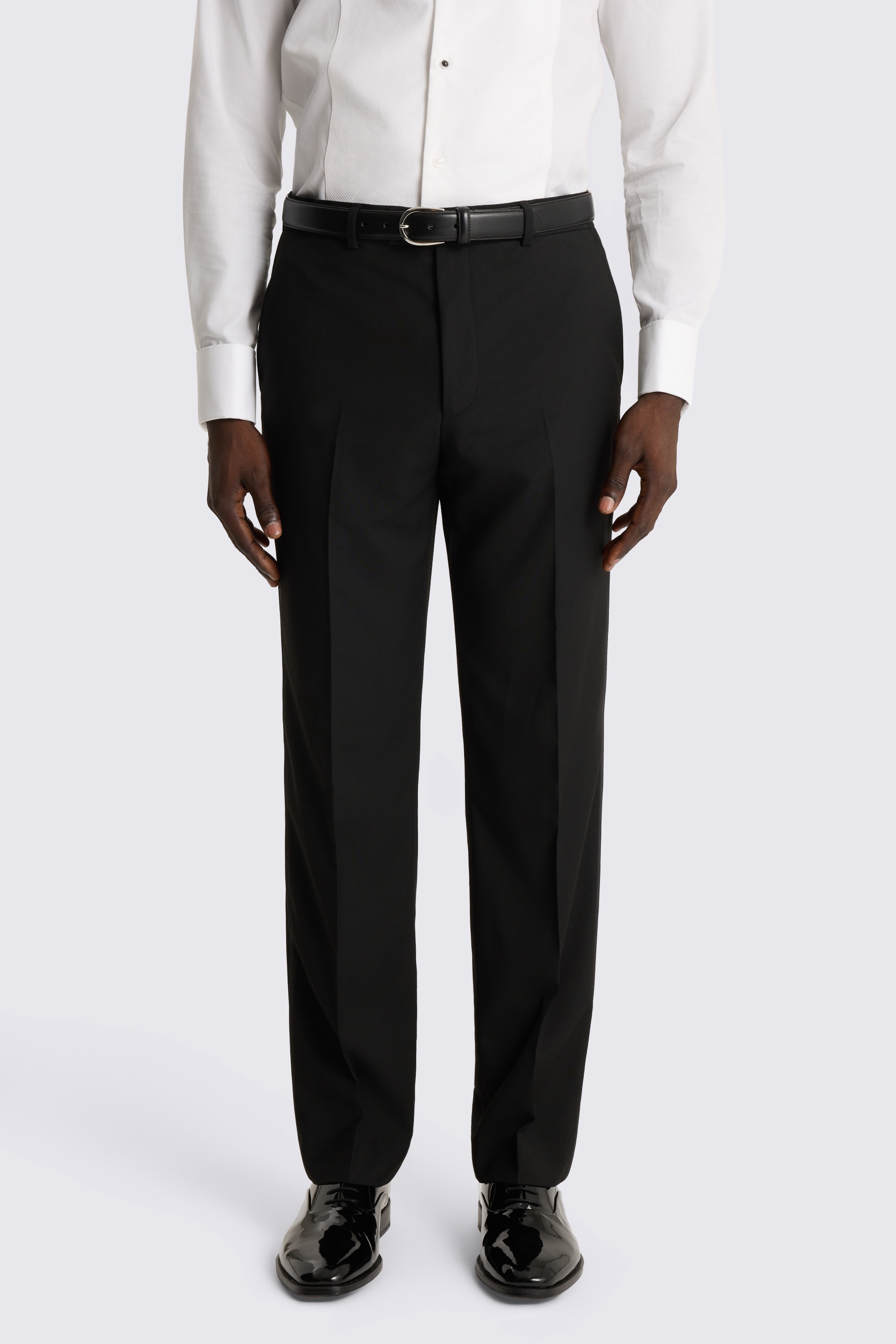 Regular Fit Black Dress Trousers