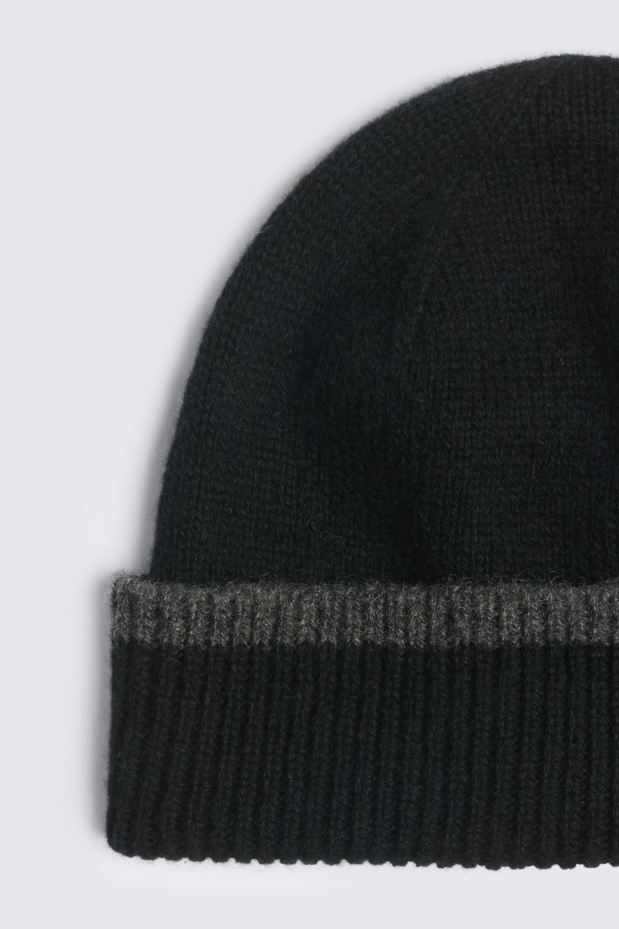Black Pure Cashmere Beanie