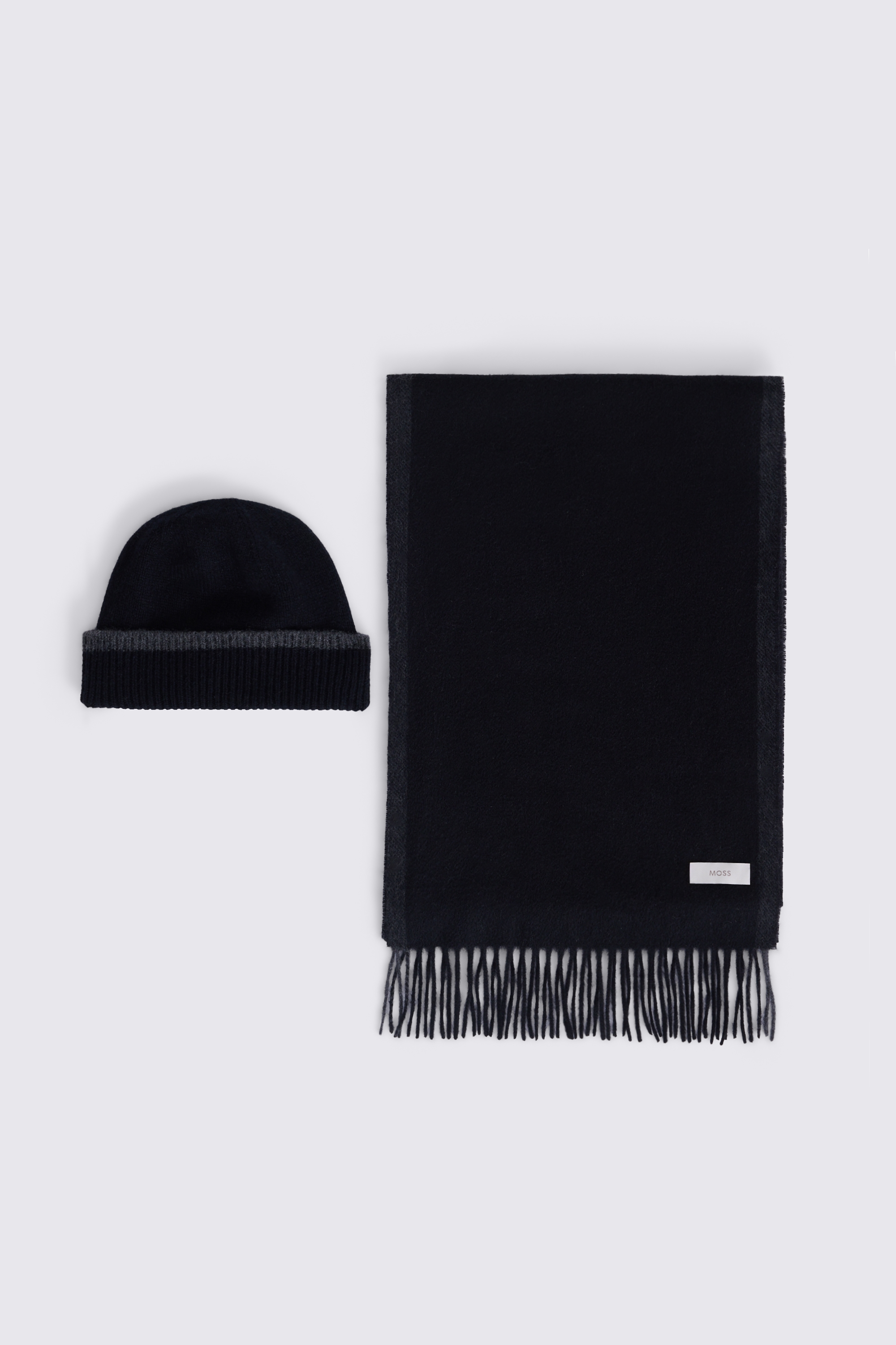 Black Pure Cashmere Beanie