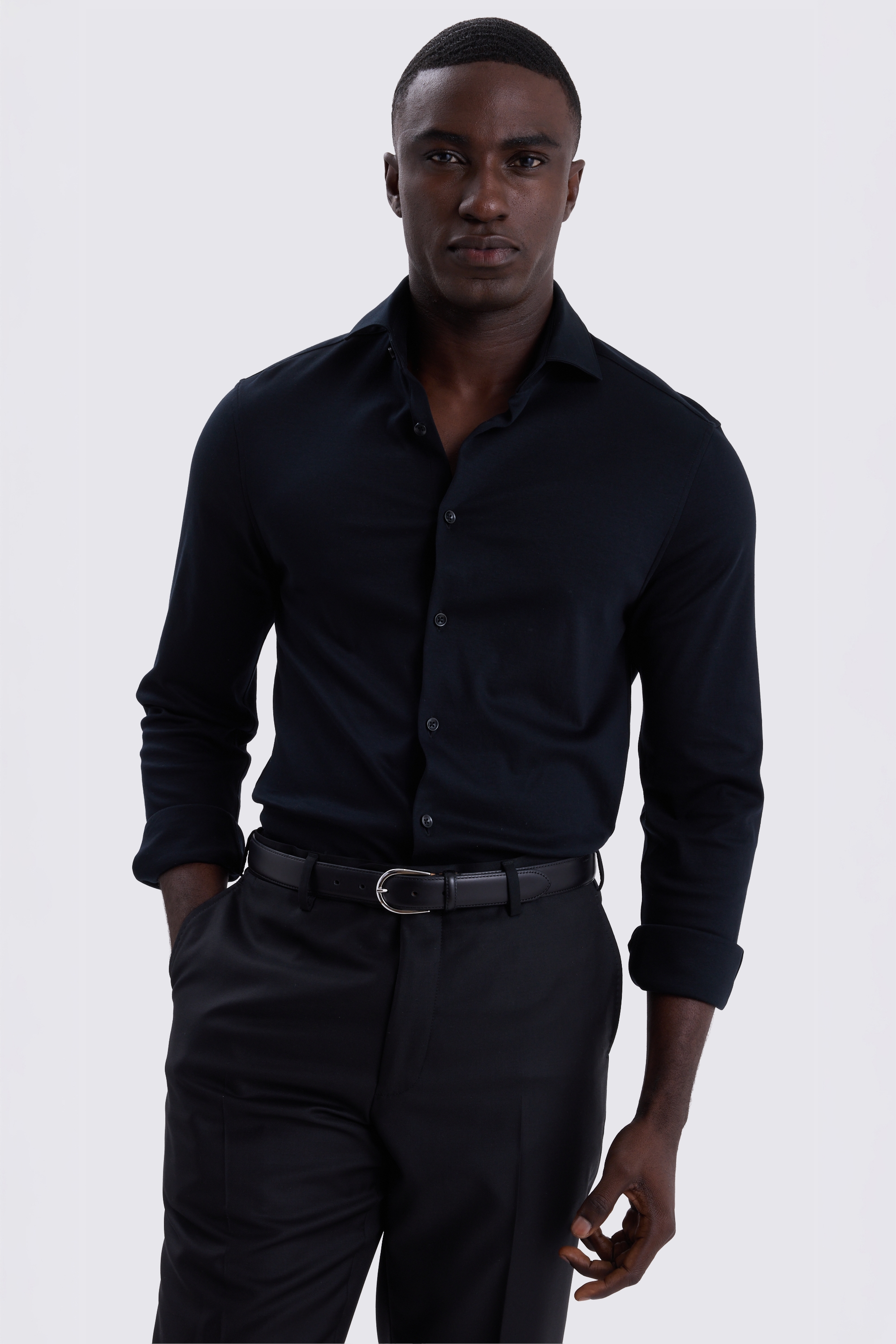 Black Jersey Shirt
