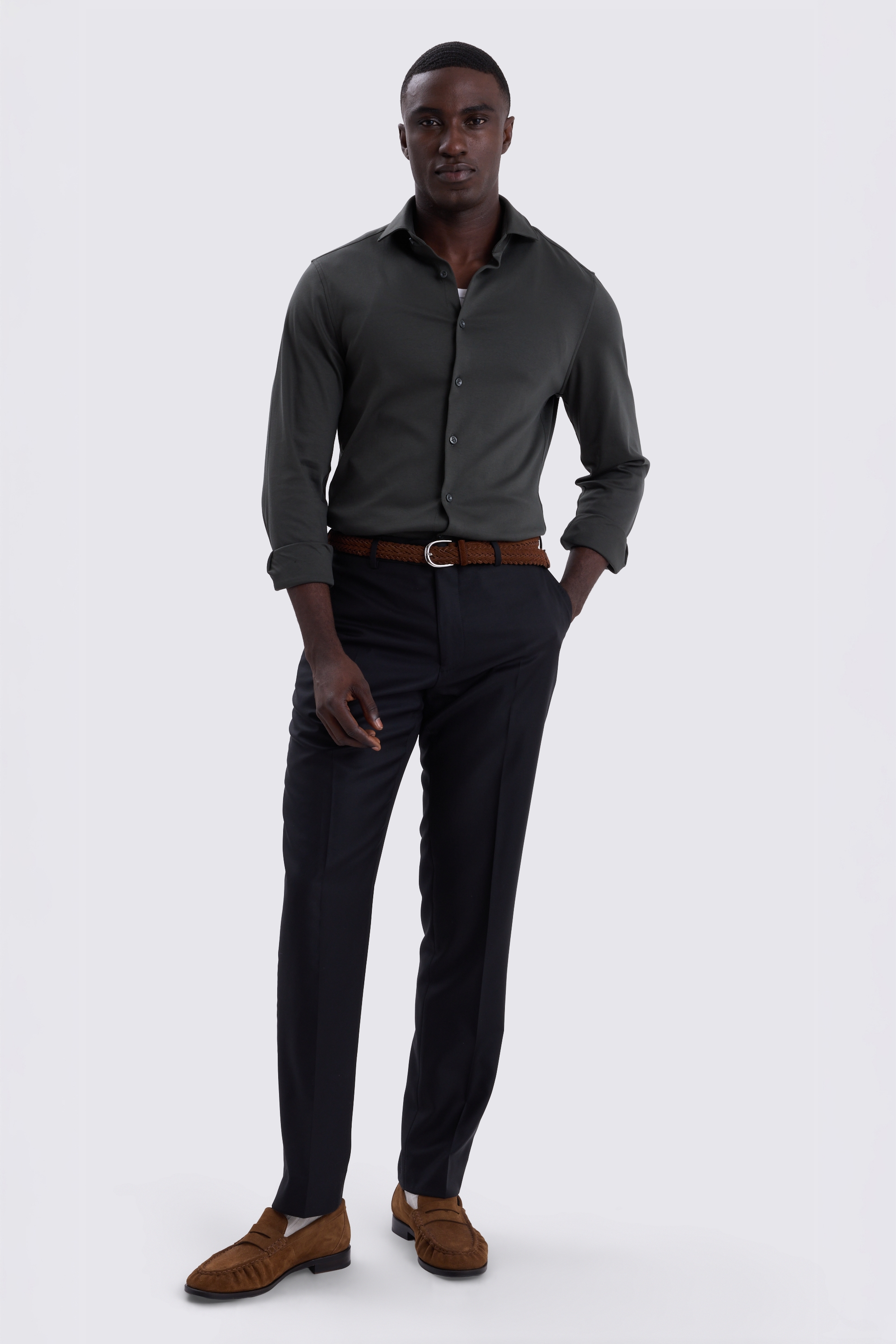 Dark Khaki Jersey Shirt