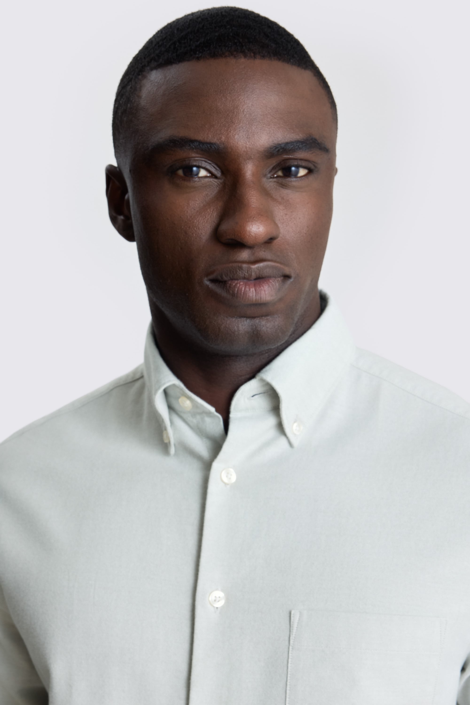 Light Khaki Washed Cotton Oxford Shirt