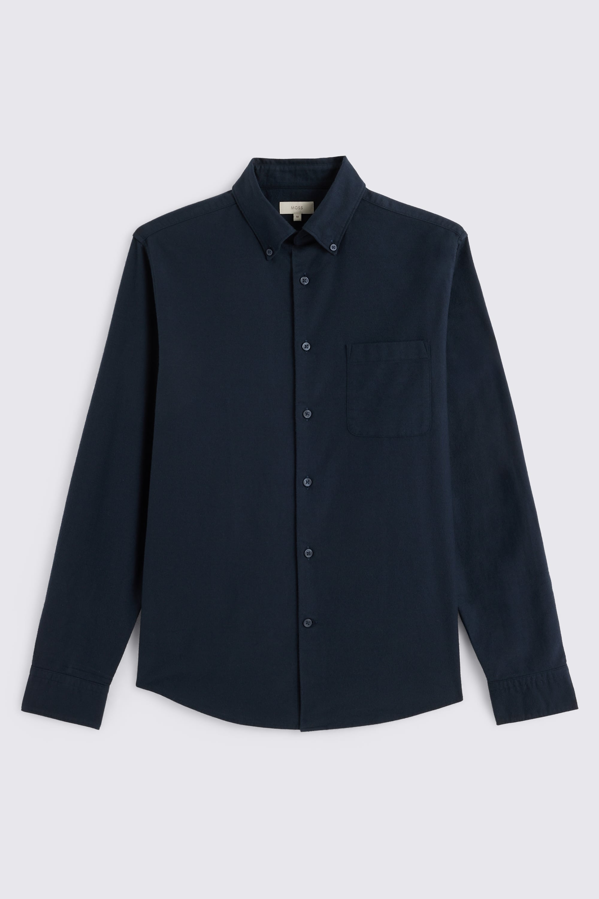 Navy Brushed Oxford Shirt