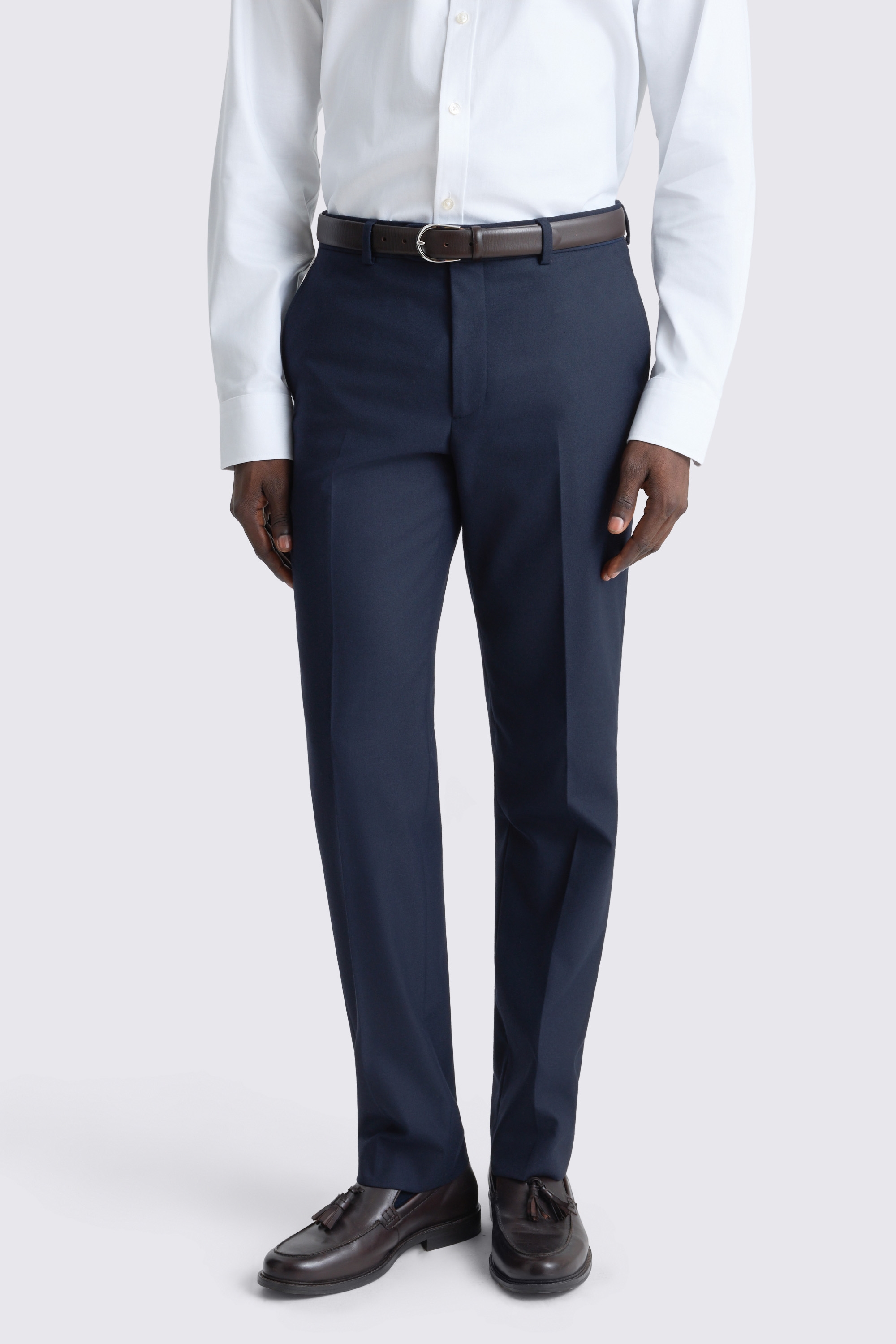 Slim Fit Navy Wool Blend Suit Jacket 