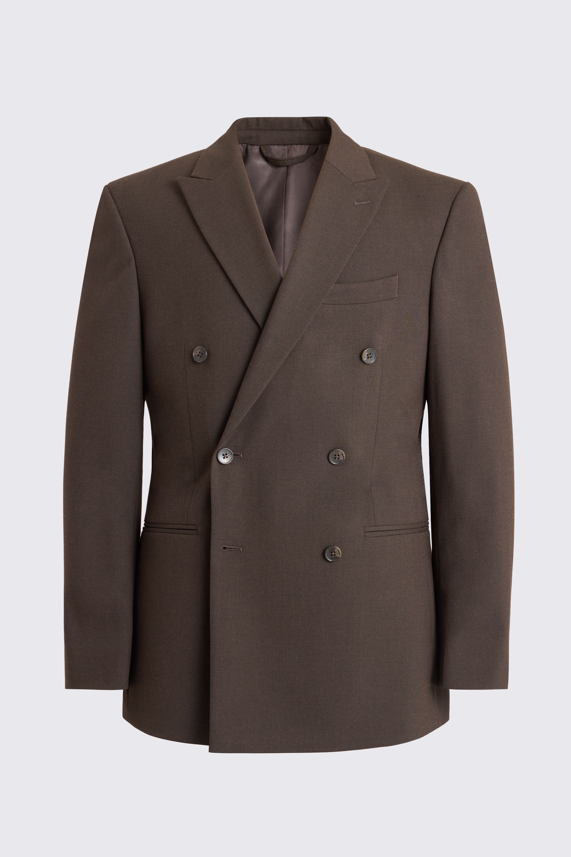 Tailored Fit Brown Suit Jacket